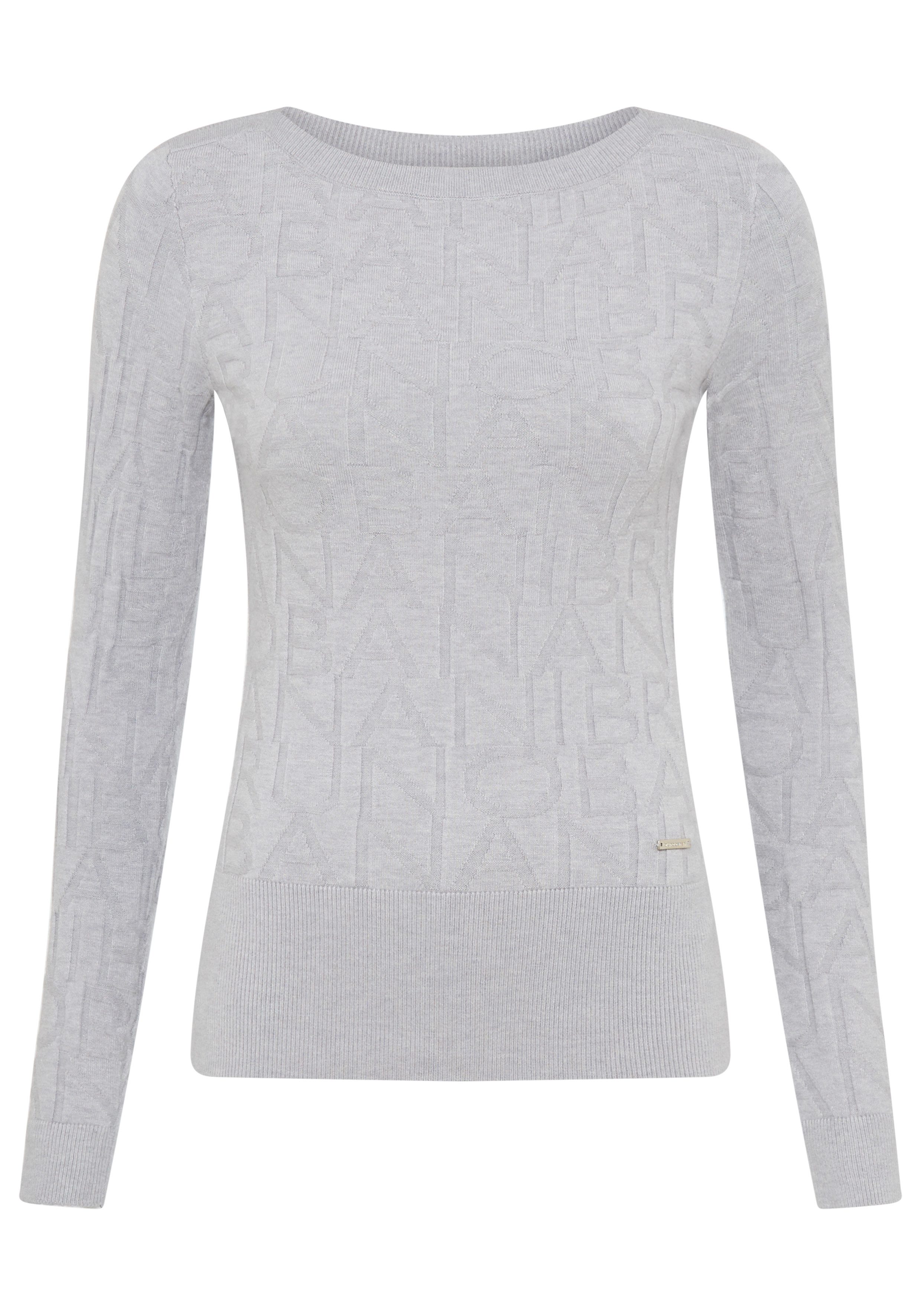 Bruno Banani Gebreide trui met merk-breipatroon - nieuwe collectie