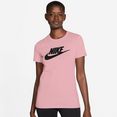 nike sportswear t-shirt w nsw tee essntl icon futura roze