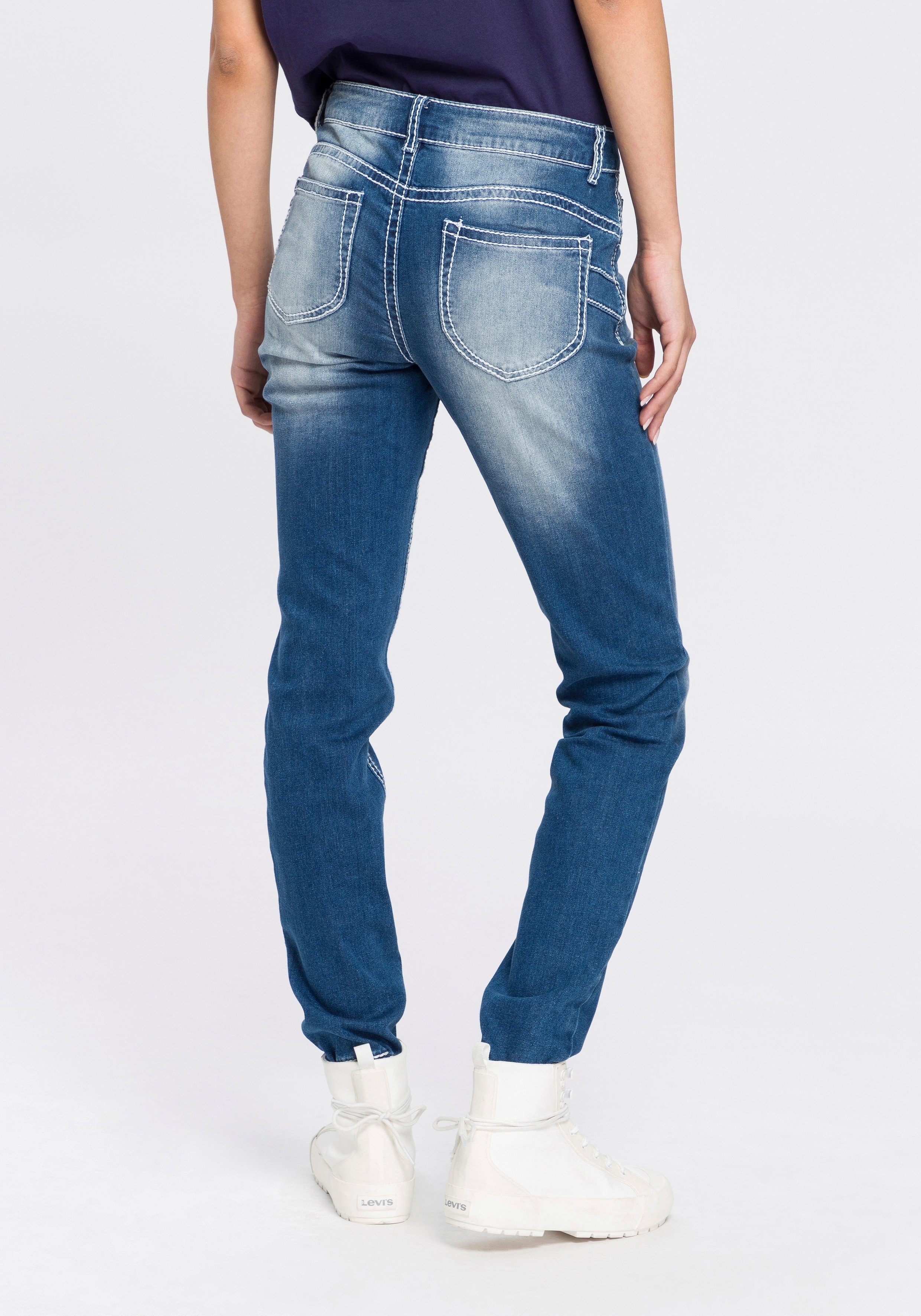 Arizona Slim fit jeans Heavy Washed - Shaping