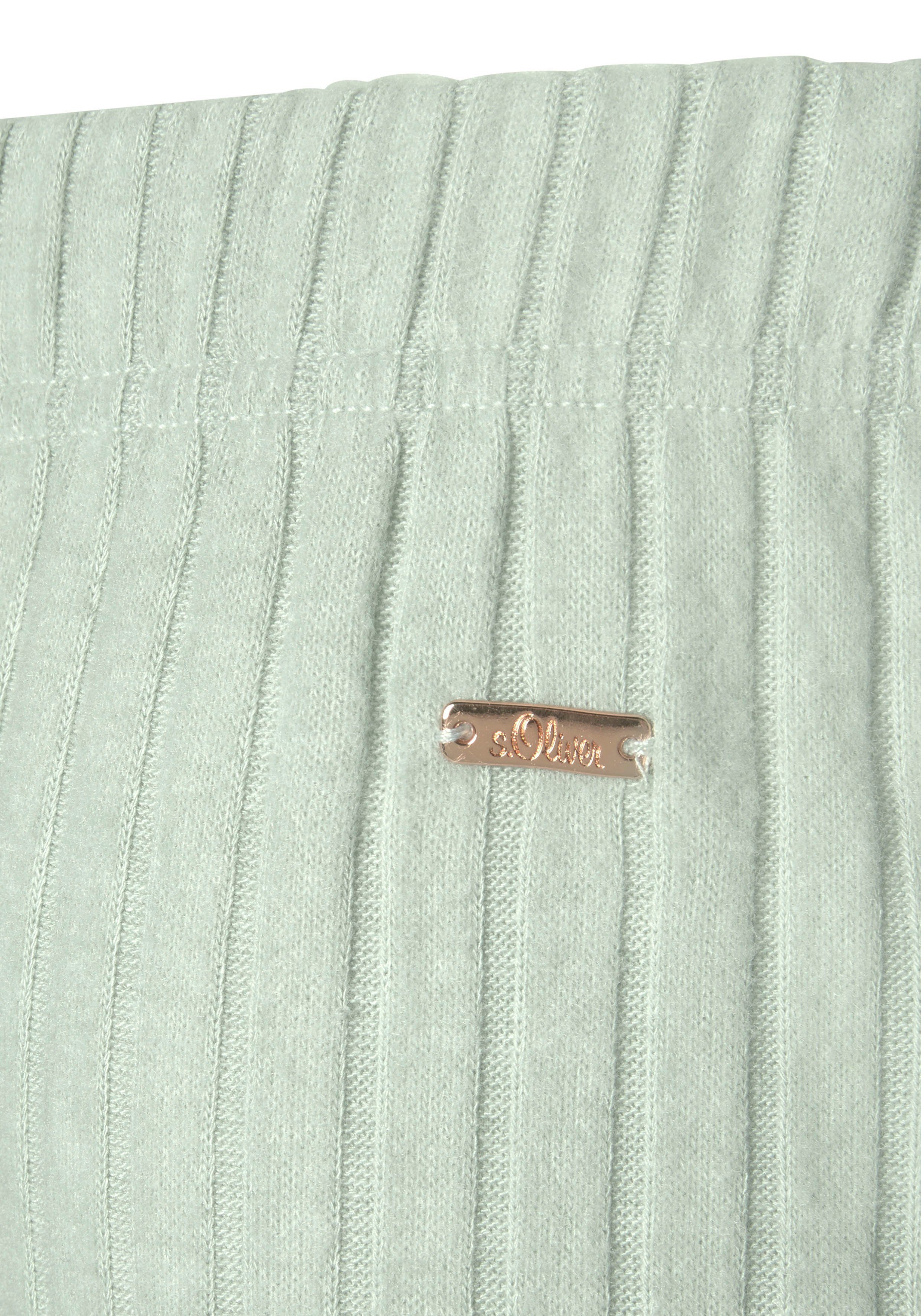 s.Oliver RED LABEL Beachwear Relaxshorts van duurzame ribbrei, loungewear