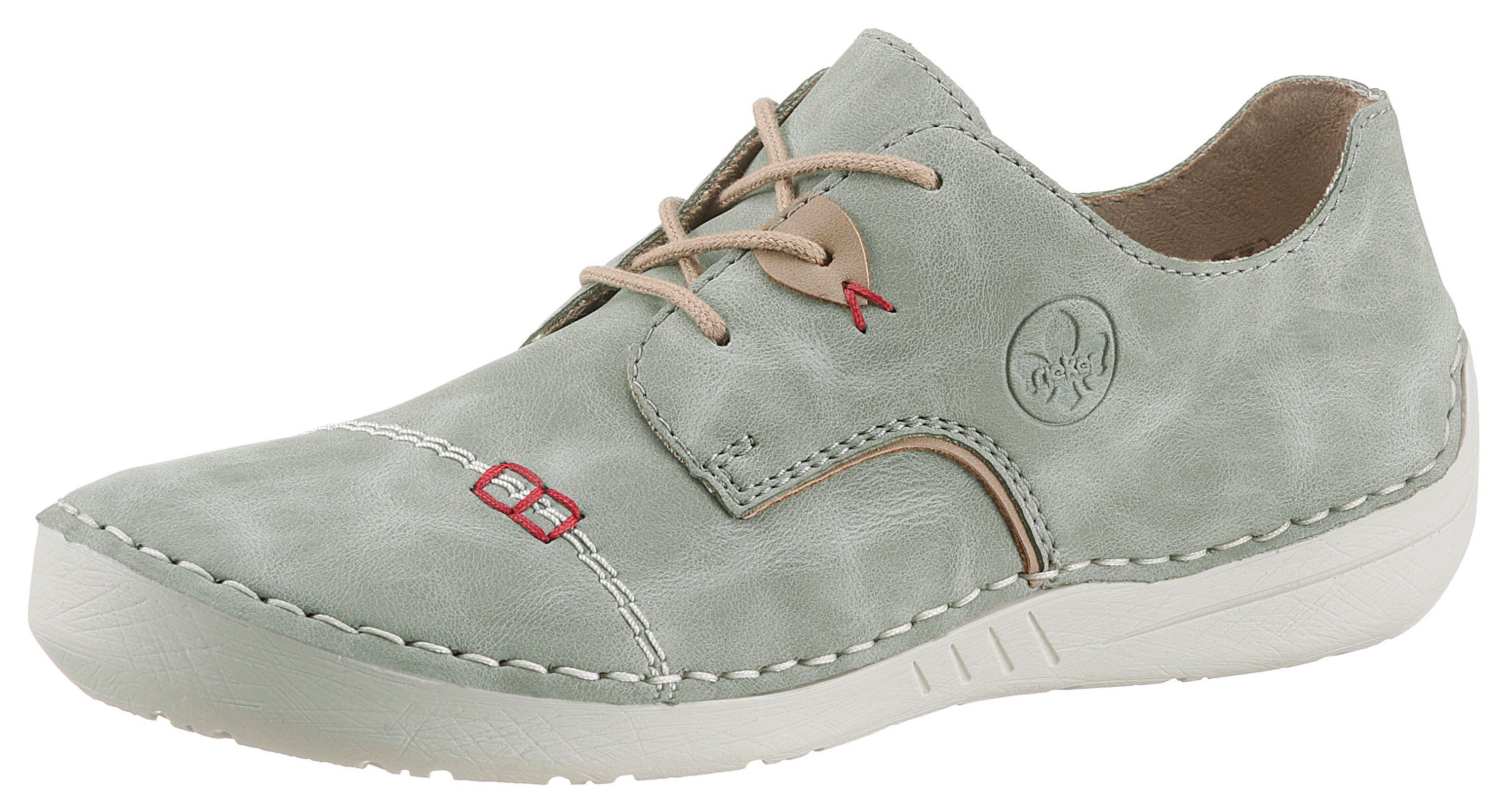 Rieker Sneakers in sportlook, vrijetijdsschoen, lage schoen, veterschoen