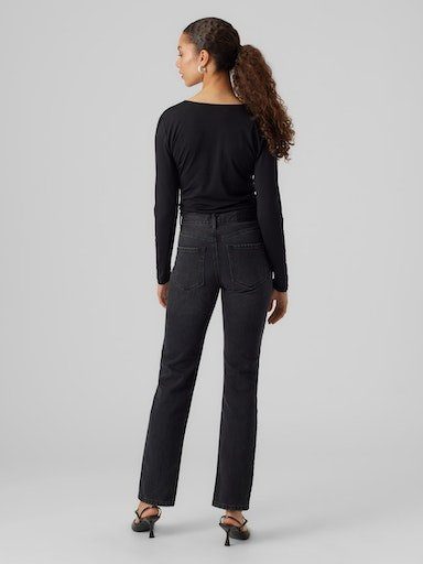 Vero Moda High-waist jeans VMHAILEY HR STRAIGHT DNM JNS LI131 NOOS