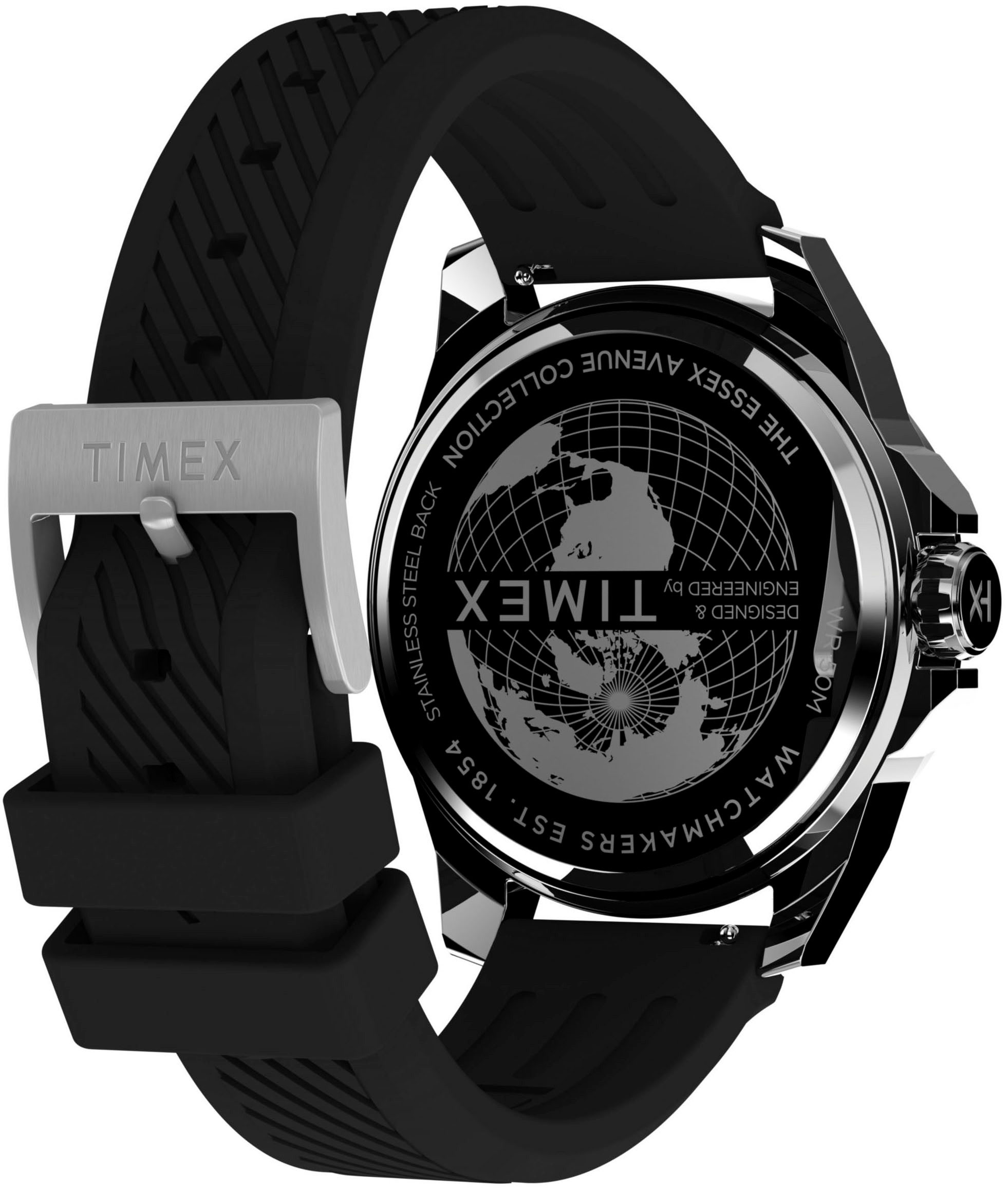 Timex Kwartshorloge Essex Horloge, herenhorloge, datum, lichtgevende wijzers, mineraalglas, analoog