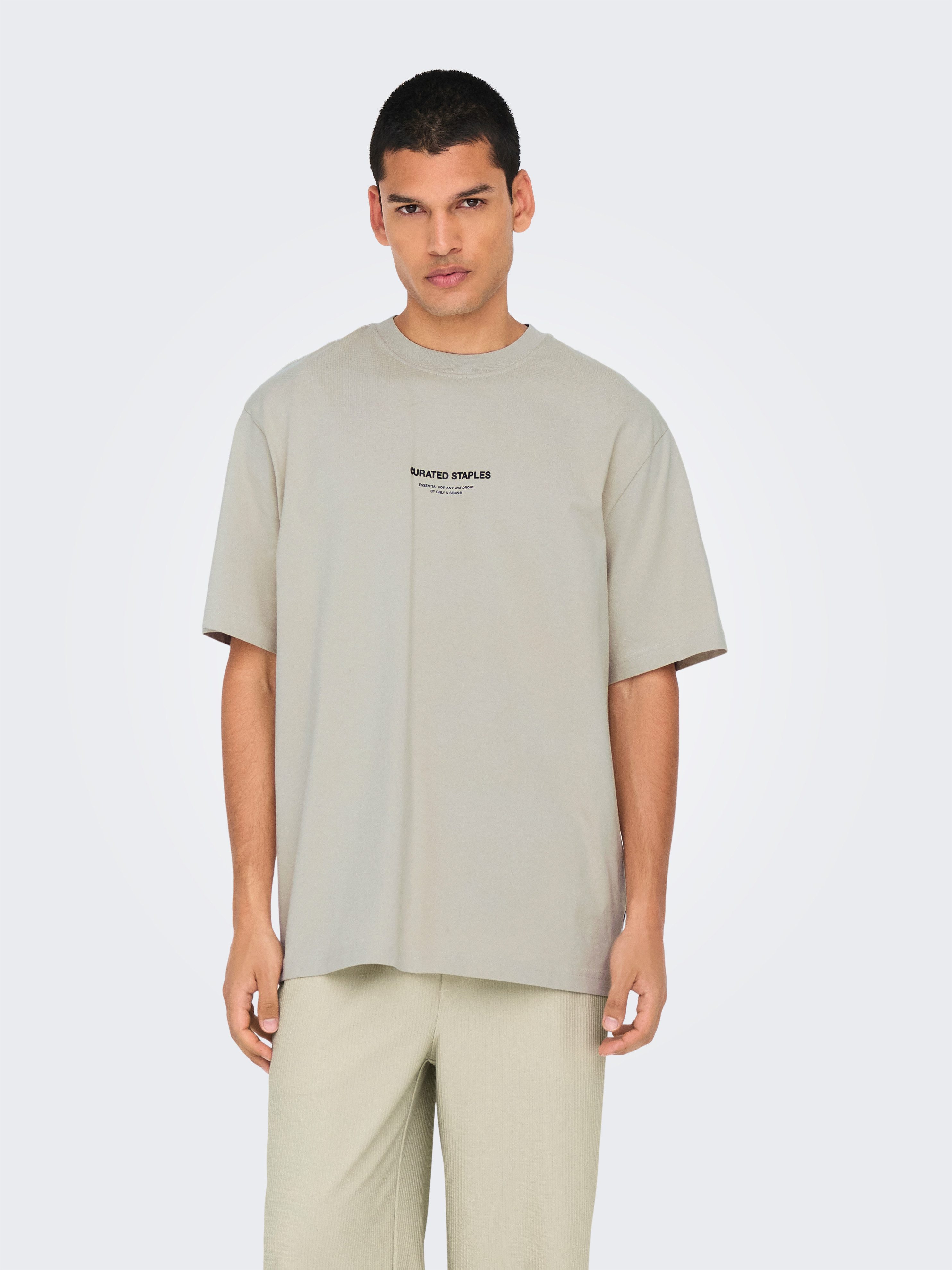 ONLY & SONS Shirt met ronde hals ONSCURATED RLX PRINT SS TEE