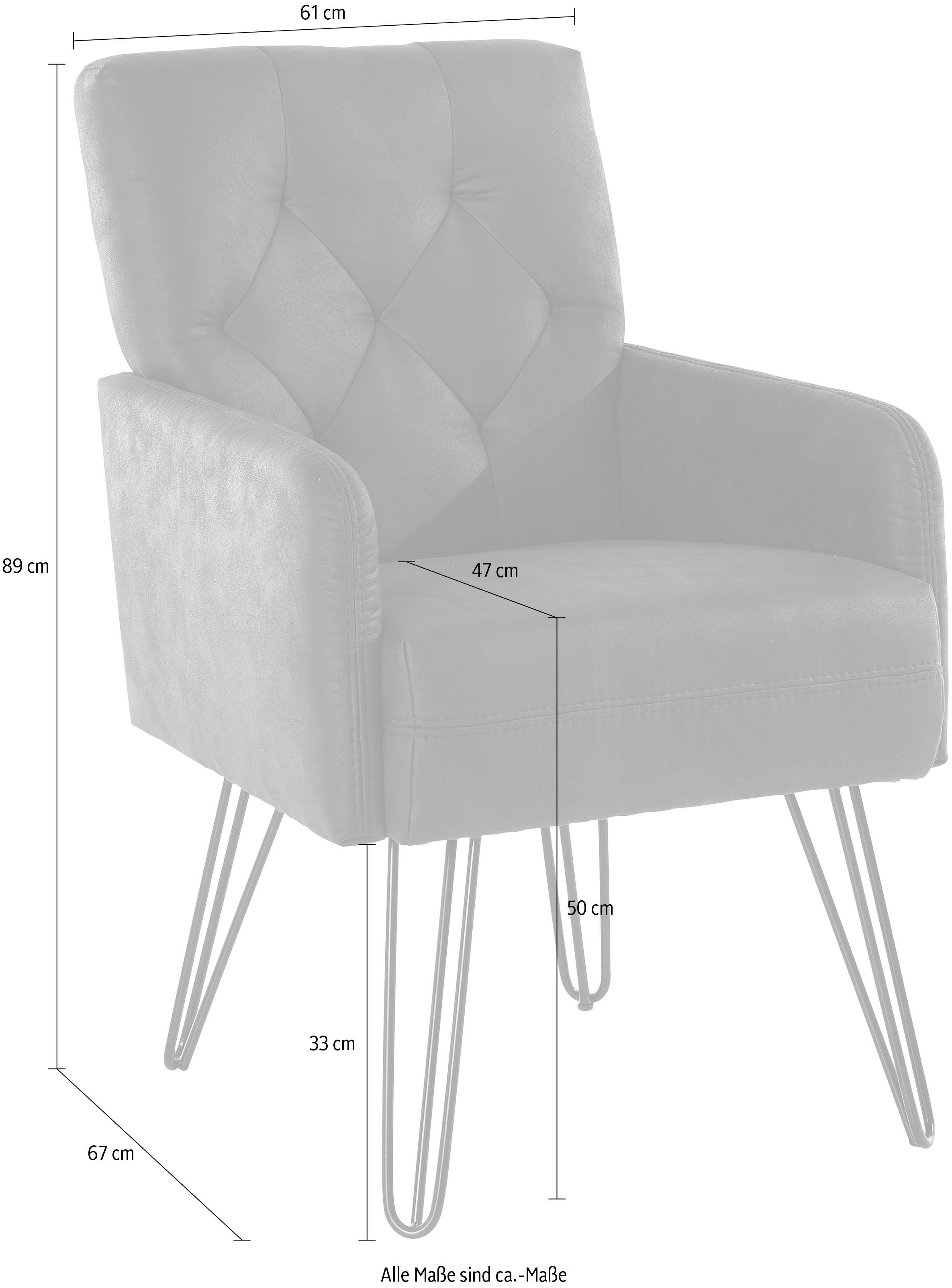 exxpo - sofa fashion Fauteuil Doppio, loungesessel met designonderstel, comfortabel en elegant