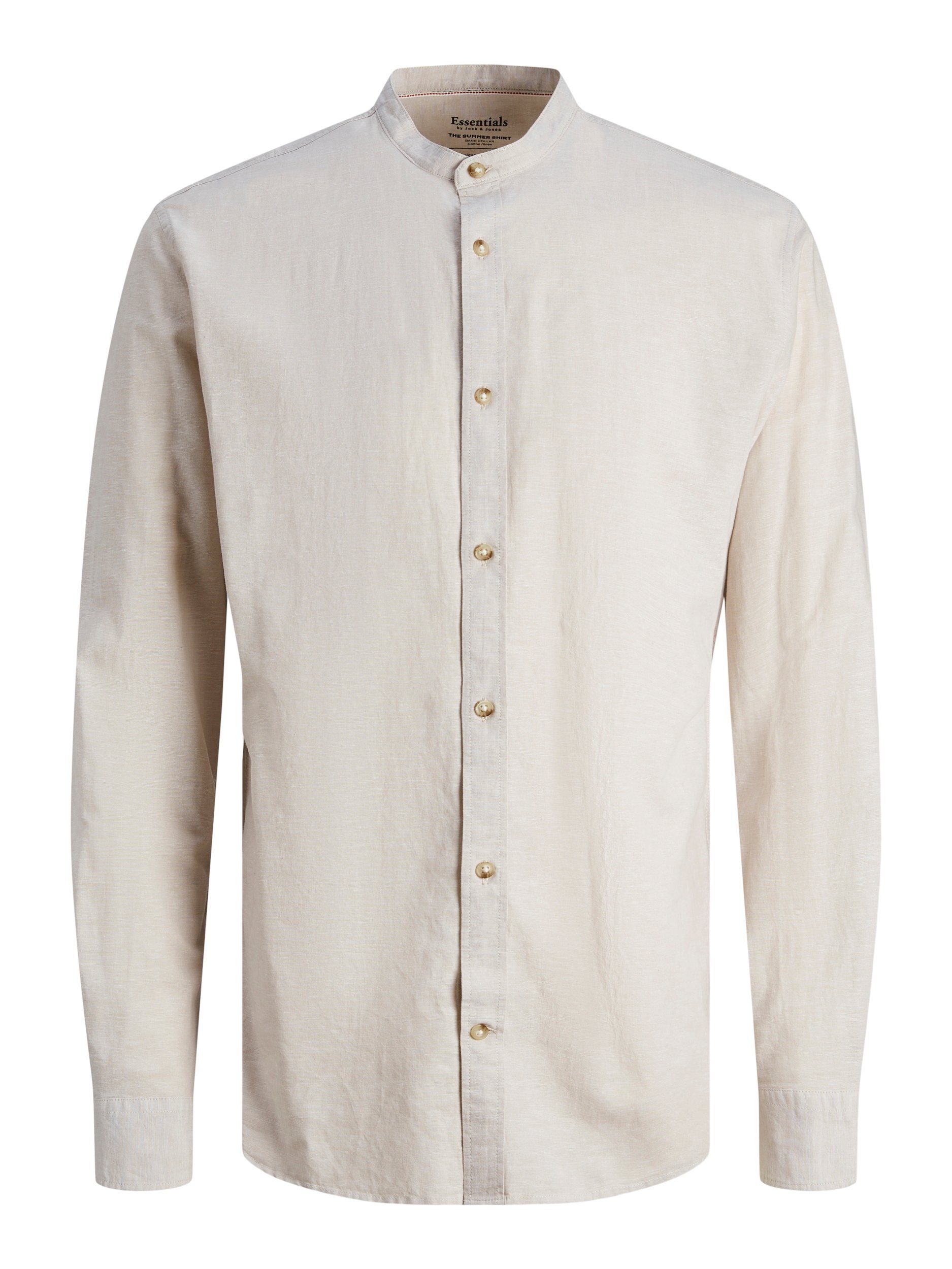 Jack & Jones Overhemd met lange mouwen JJESUMMER BAND LINEN BLEND SHIRT LS SN