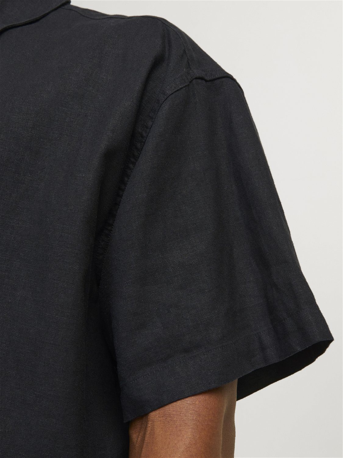 Jack & Jones Overhemd met korte mouwen JORFARO LINEN OVERSIZED SHIRT SS SN