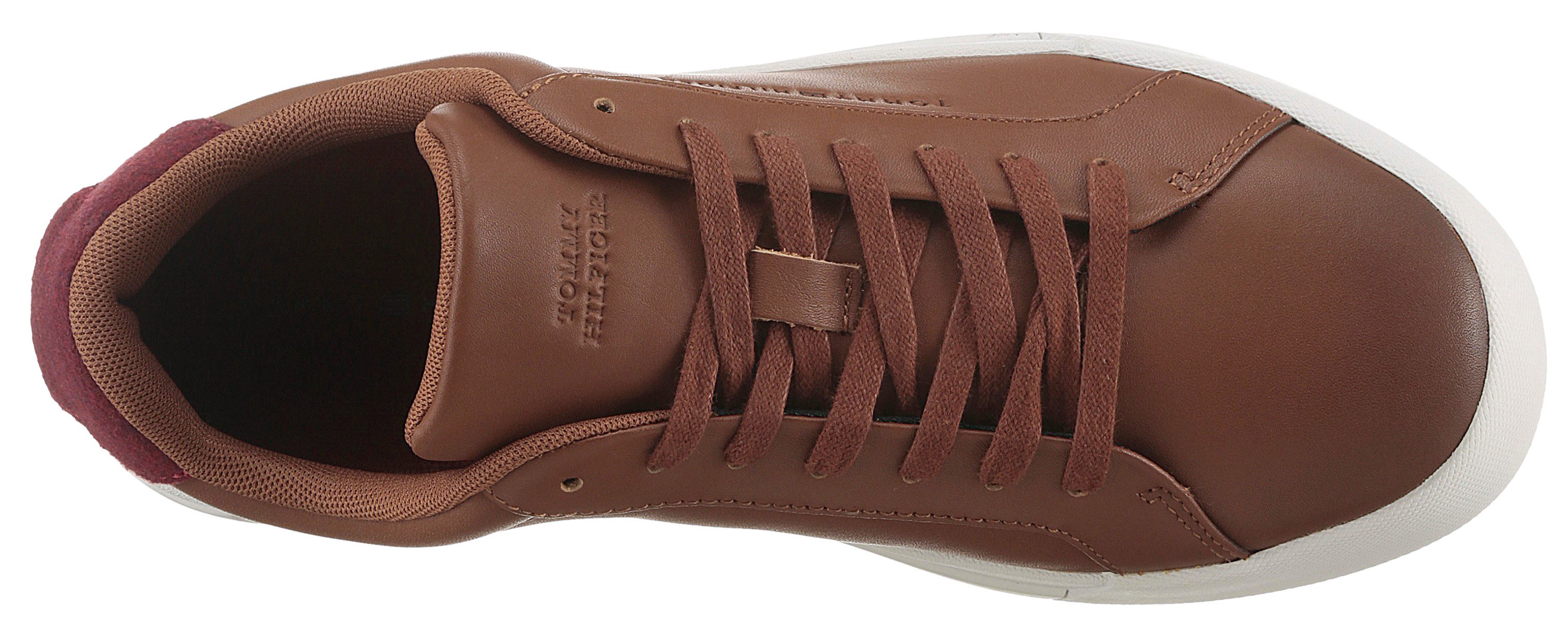 Tommy Hilfiger Plateausneakers TH COURT SEASONAL WINTER 4A , vrijetijdsschoen, veterschoen, lage schoen met gevoerde schacht