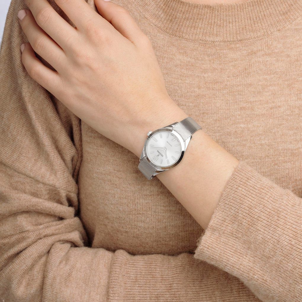 Festina Kwartshorloge Grace Polshorloge, dameshorloge, Swiss Made, roestvrijstalen armband, saffierglas