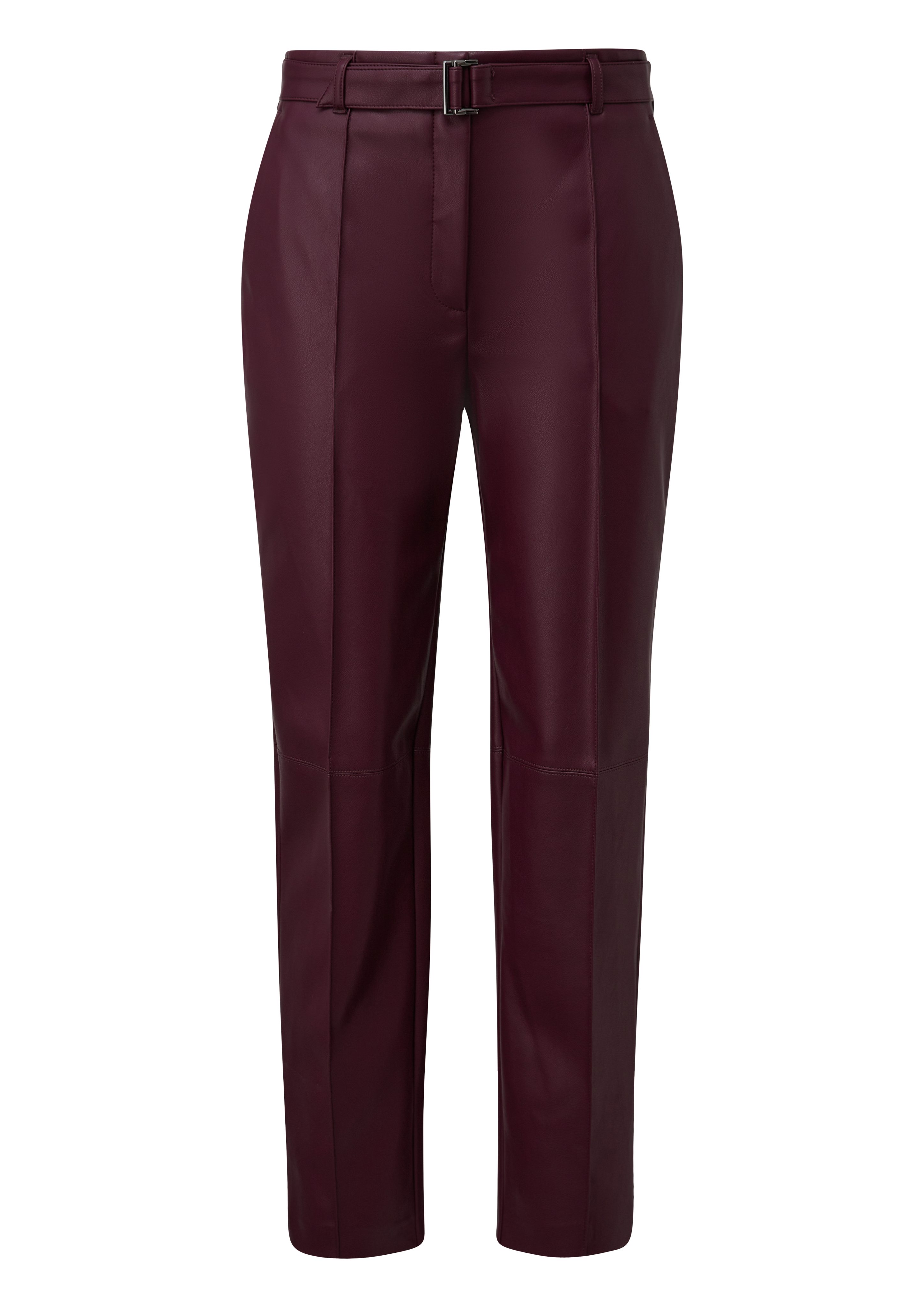 s.Oliver BLACK LABEL Imitatieleren broek met riem