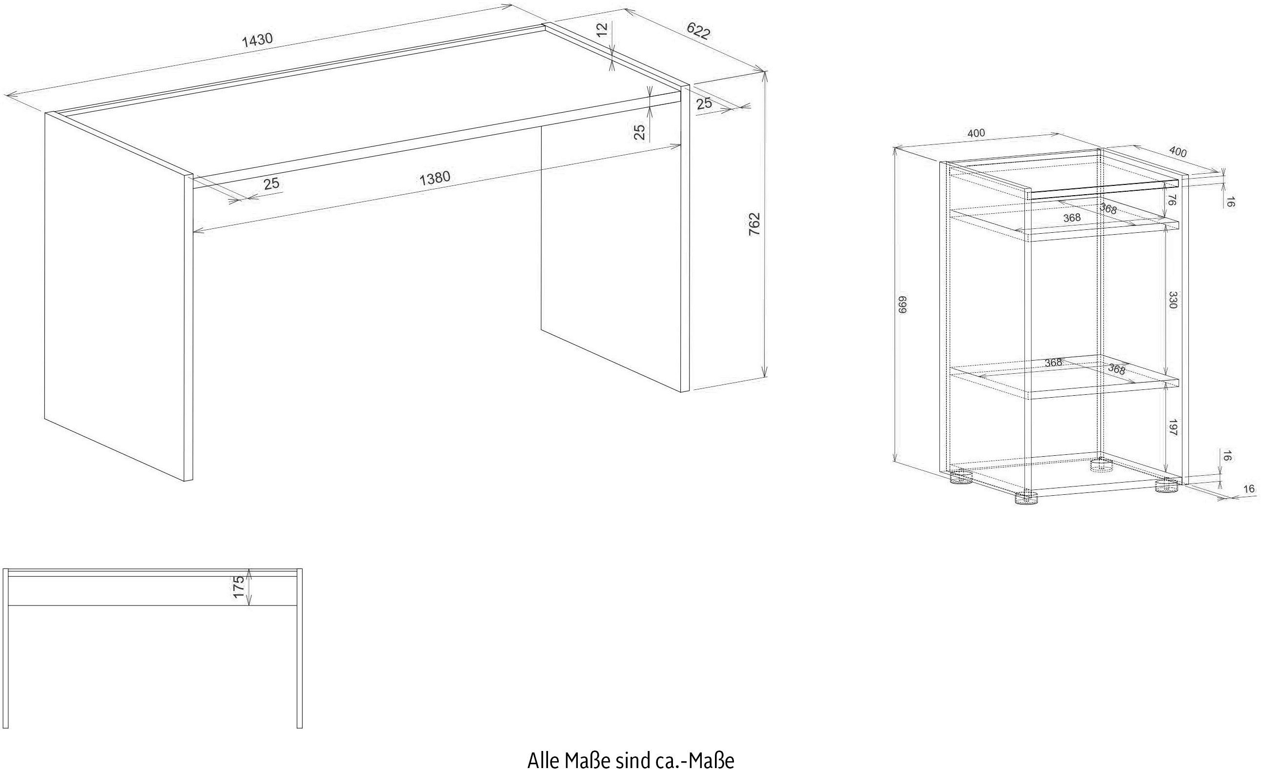 INOSIGN Set kantoormeubelen City/Giron (set, 2-delig)