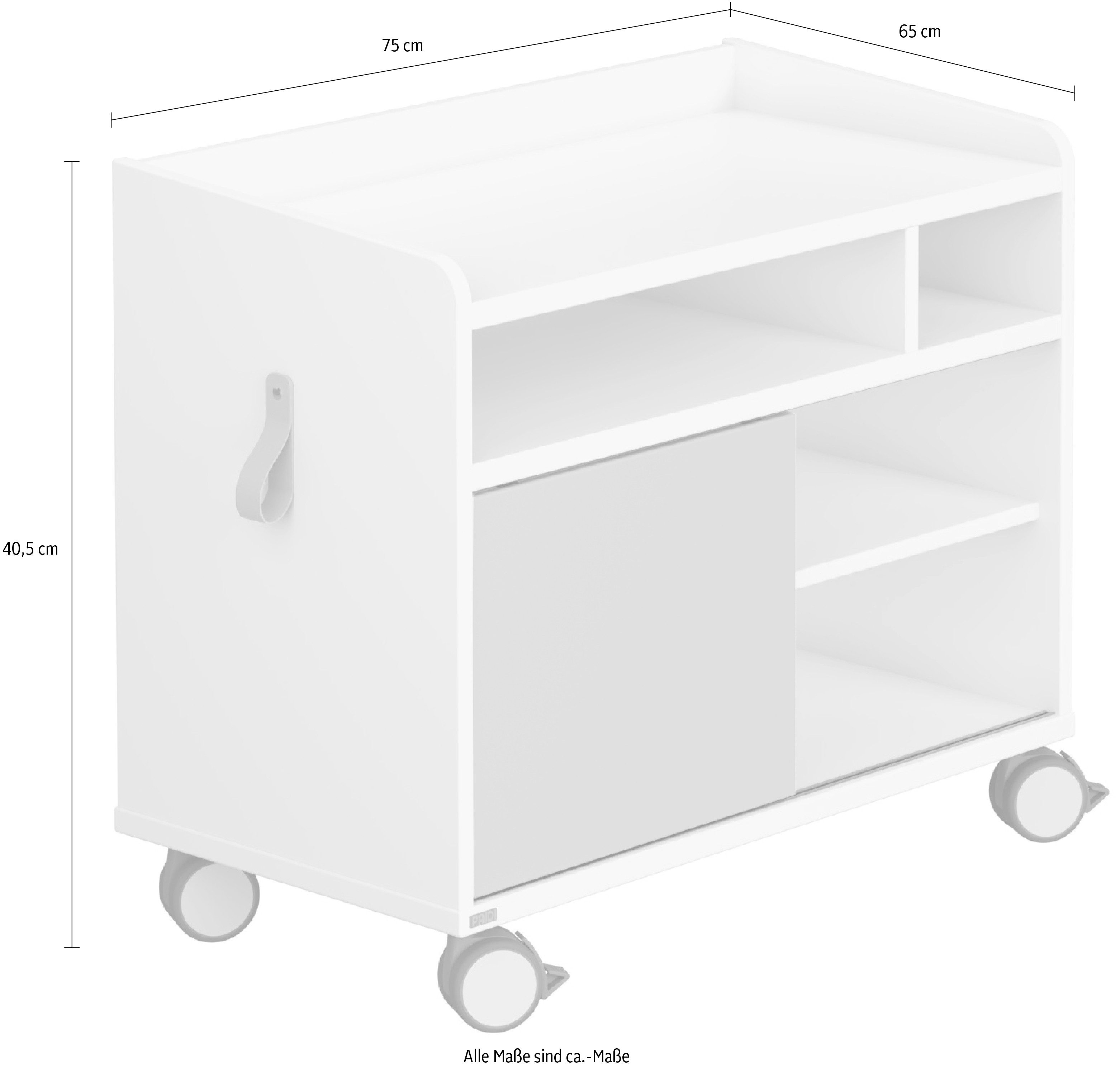 PAIDI Kinderwelten Container Rollcaddy S met schuifdeur en 2 vergrendelbare wielen