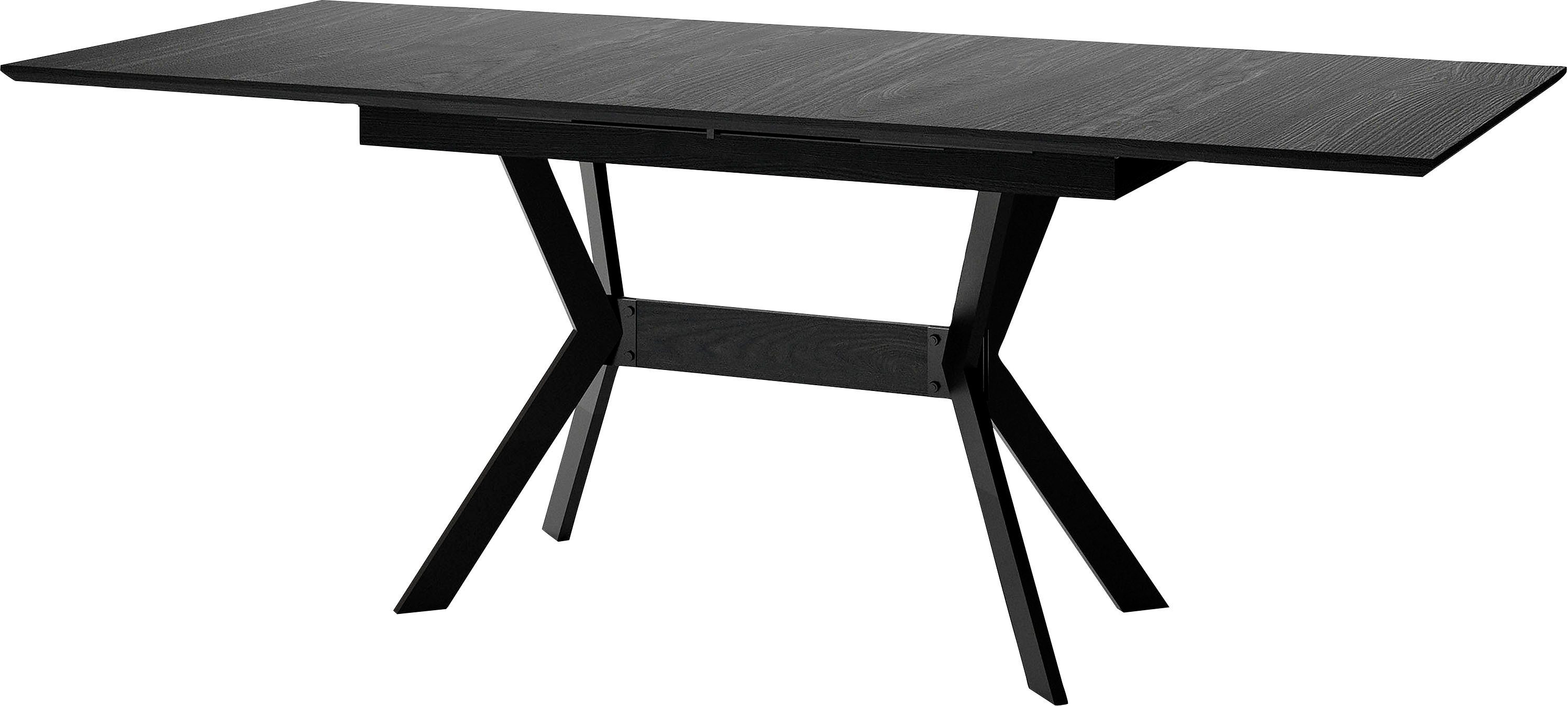 byLIVING Eettafel Bremen uittrekbaar met binnenin geplaatst inlegblad, 160 op 200 cm
