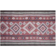 friedola keukenloper vintage tapijtloper, etno design, geschikt voor binnen en buiten, wasbaar, keuken rood