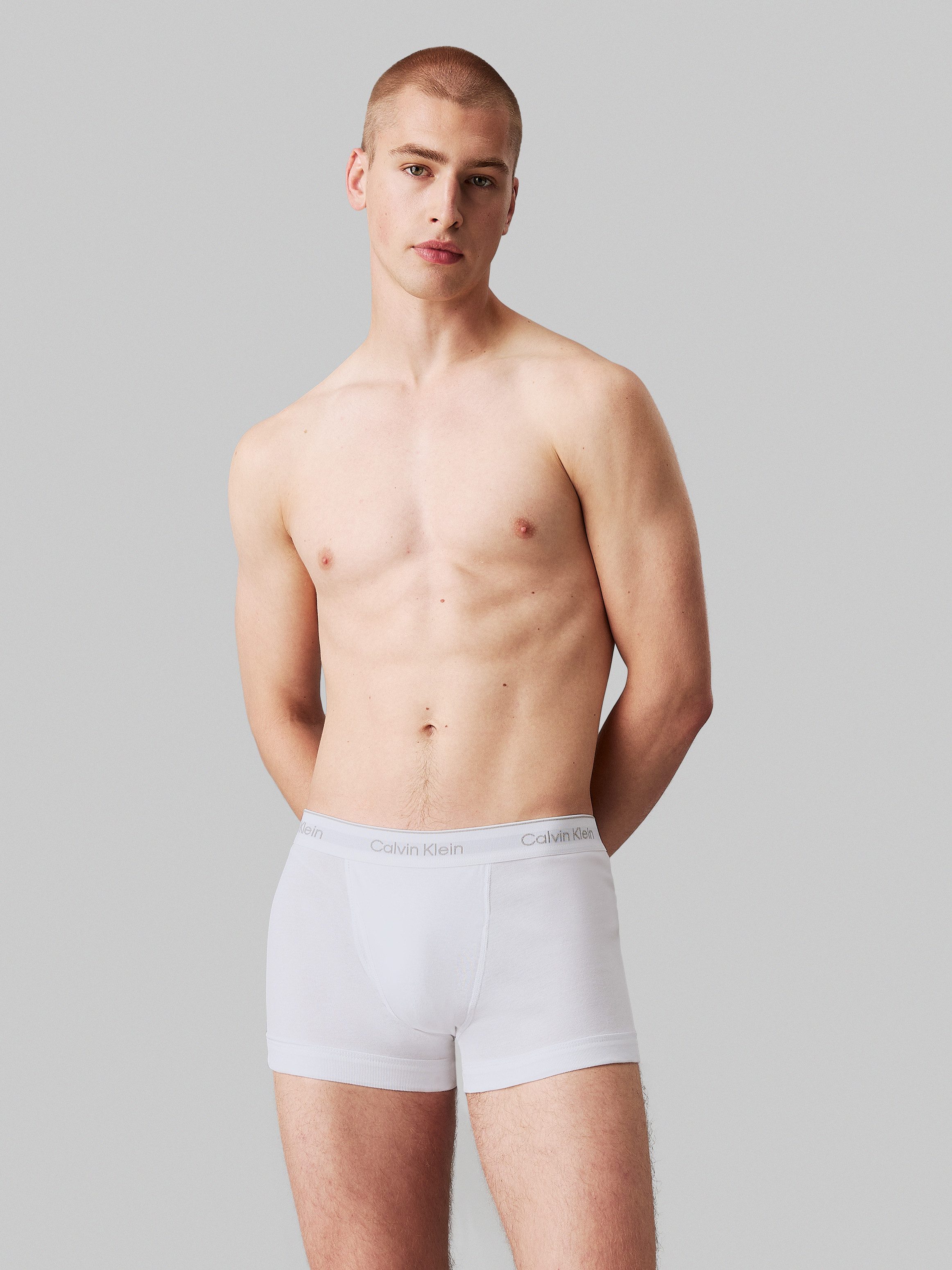 Calvin Klein Trunk 3PK met logo-elastische tailleband (3 stuks) (Set van 3)
