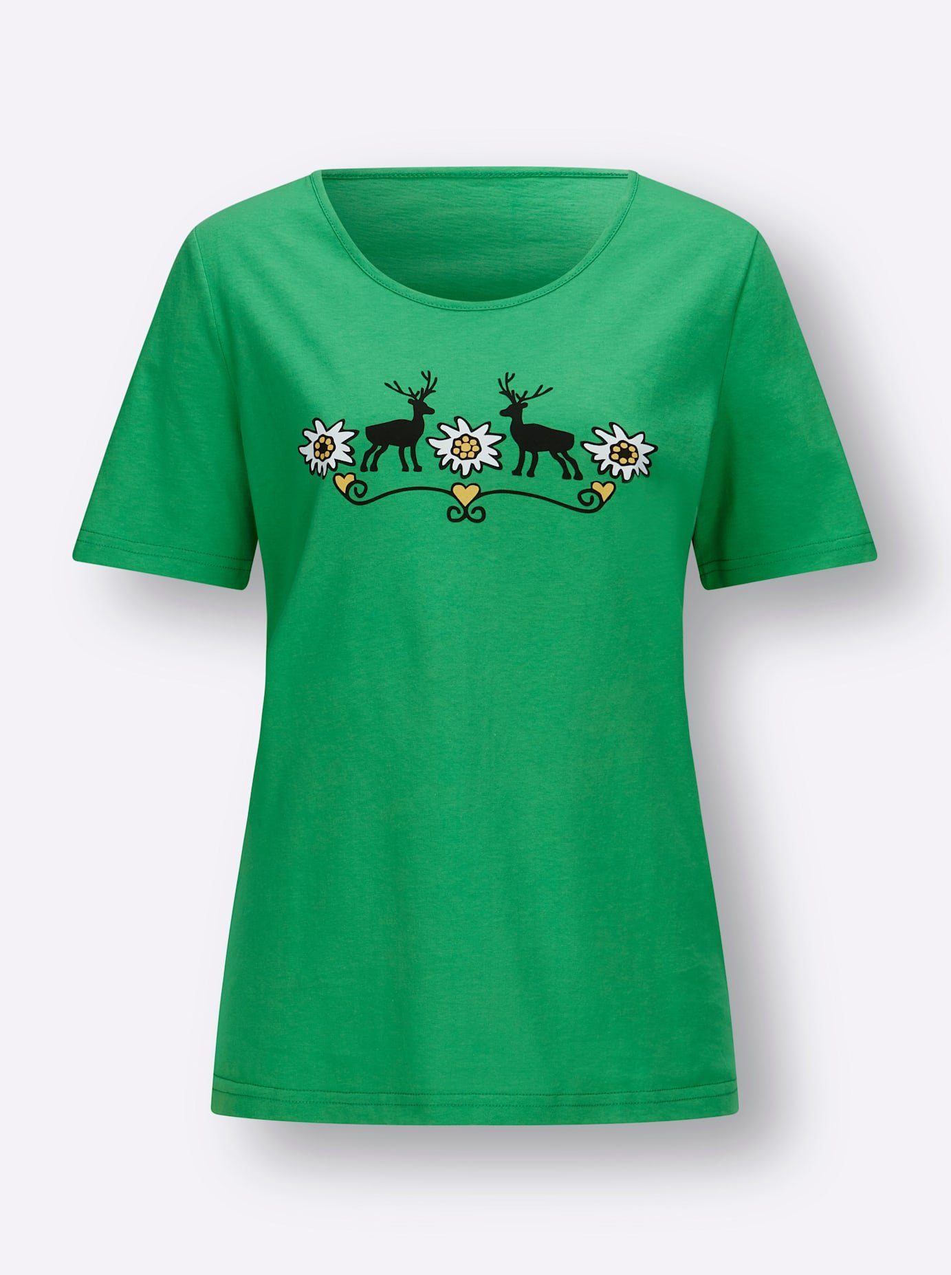 Classic Basics Folkloreshirt Shirt met ronde hals (1-delig)