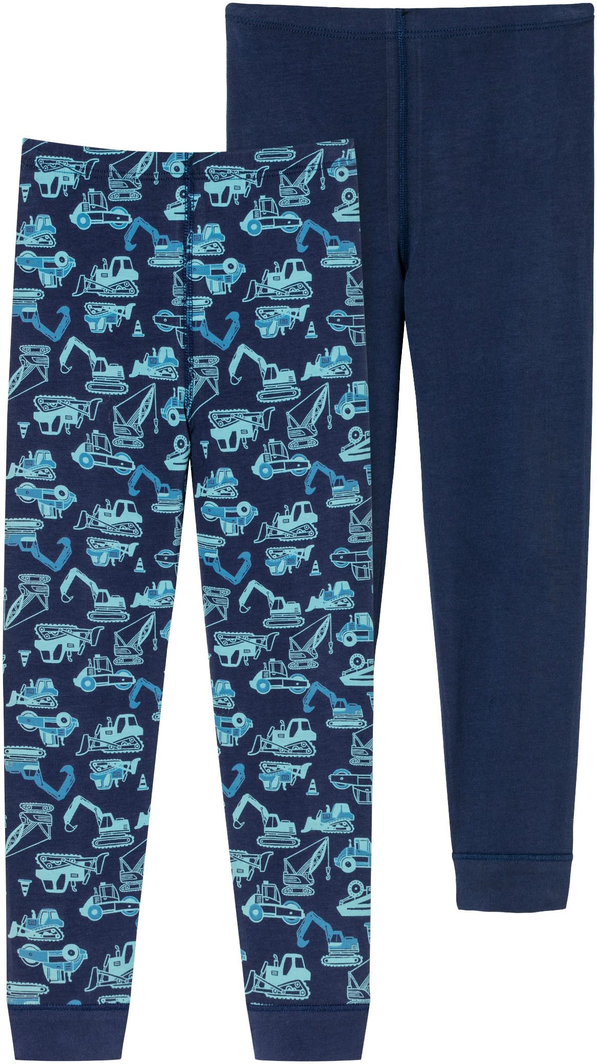 Schiesser Lange onderbroek met zachte softband (Set van 2) heren lange onderbroeken maat 128 multicolor