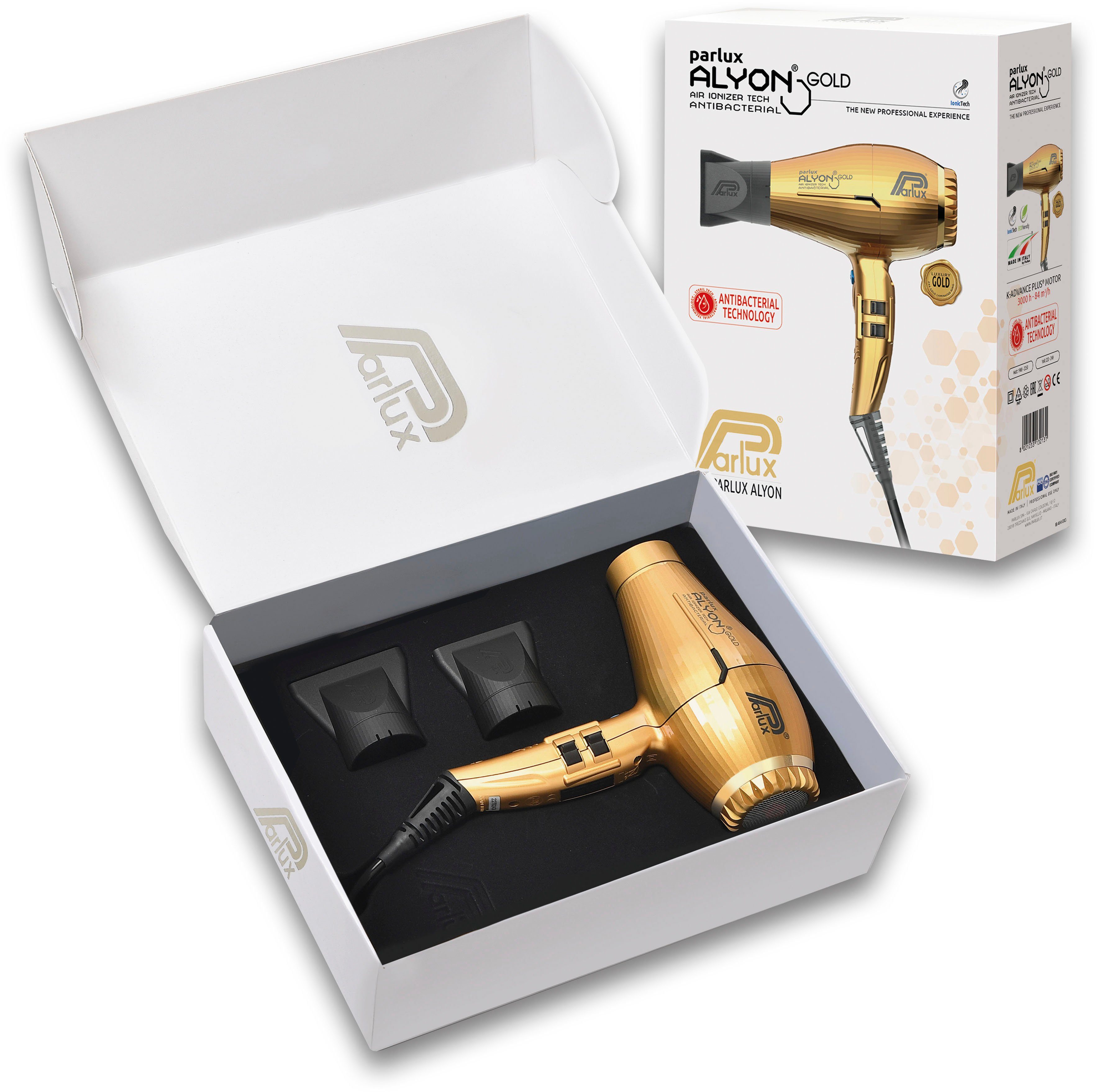 Parlux Haardroger Parlux Alyon Ionic Gepatenteerd reinigingssysteem HFS (Hair Free System)