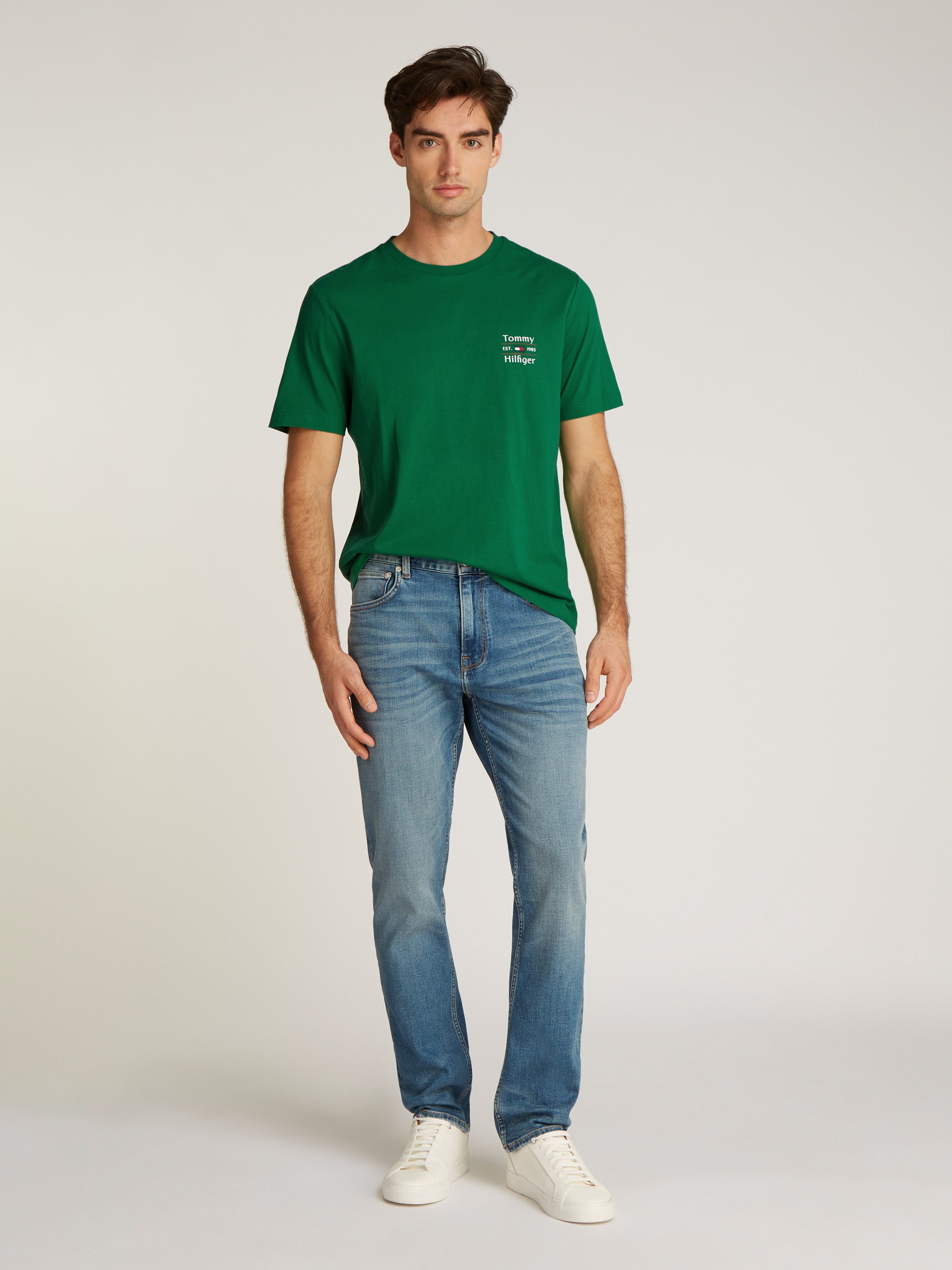 Tommy Hilfiger Shirt met ronde hals HILFIGER STACK TEE