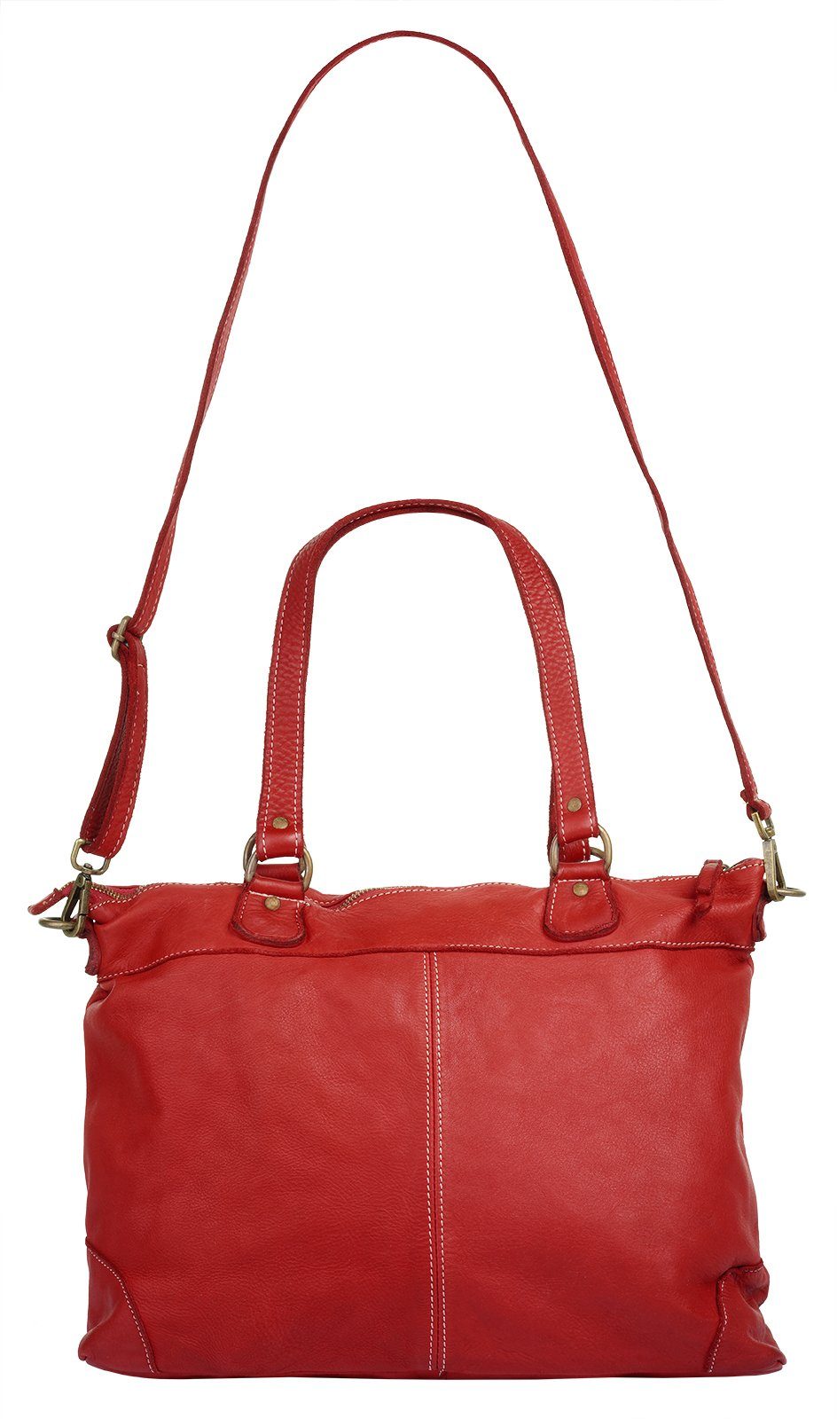 Cluty Shopper echt leer, made in italy