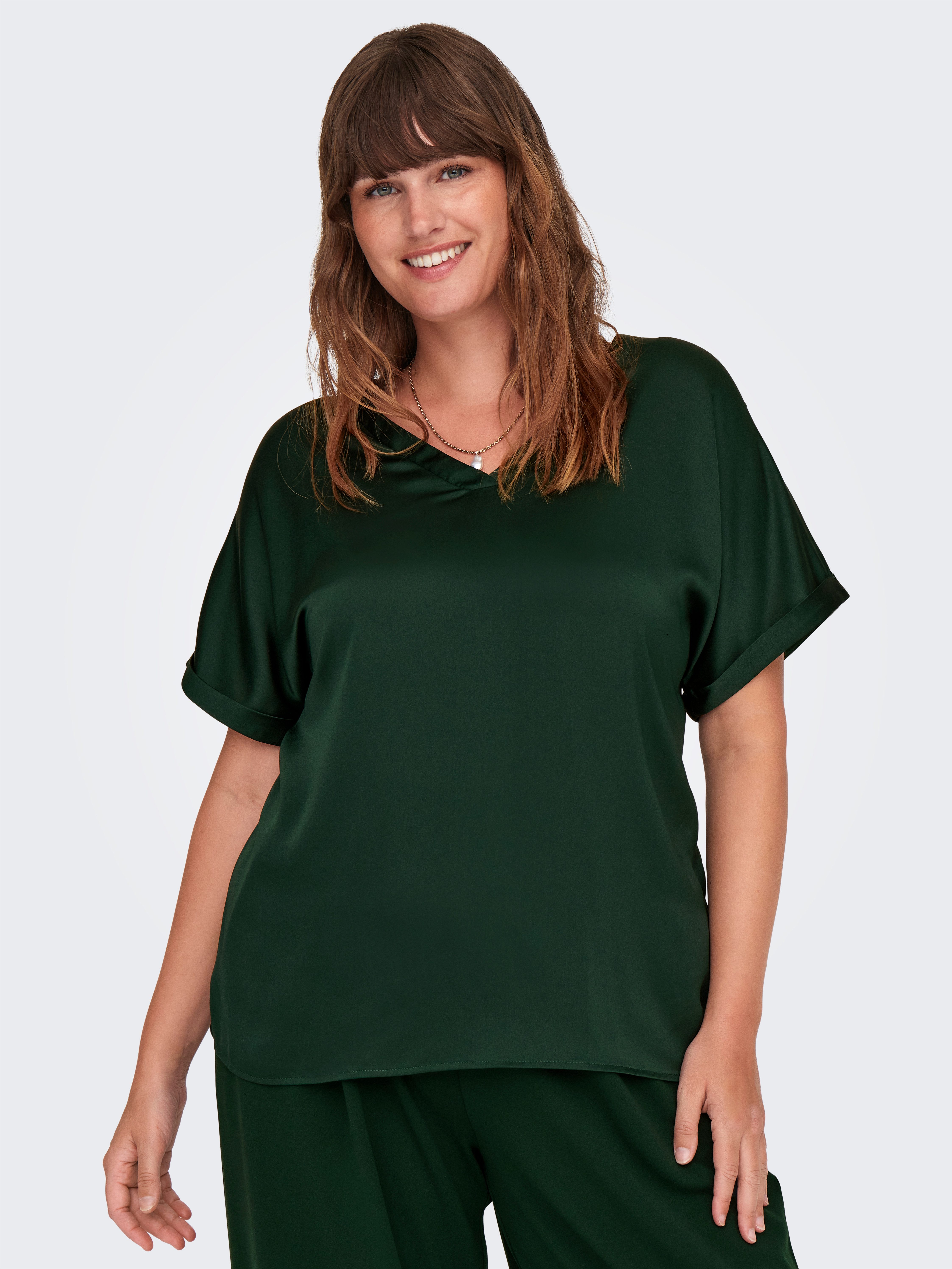ONLY CARMAKOMA Shirt met korte mouwen CARBRYNJA LIFE S S IN-ONE TOP WVN