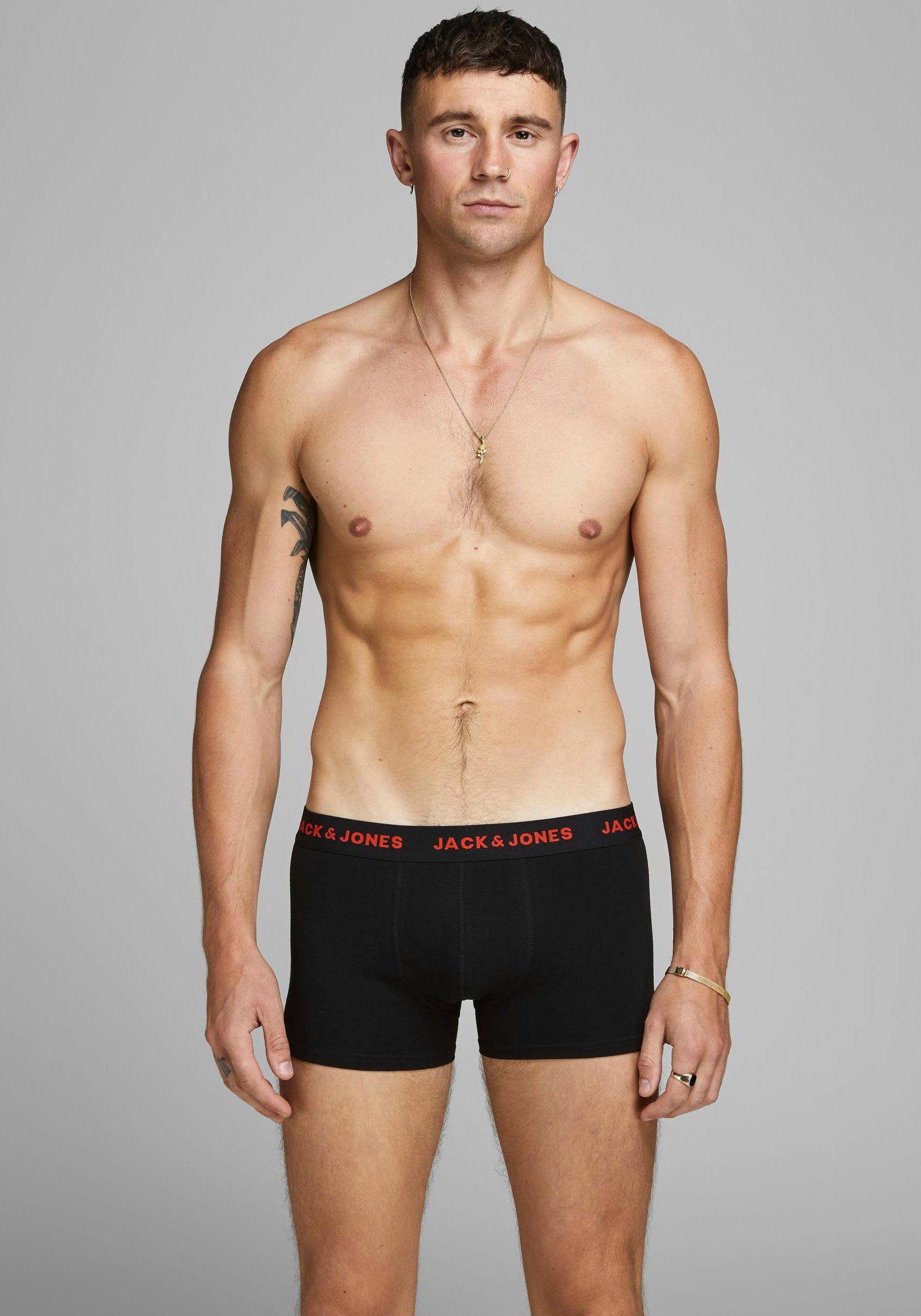 Jack & Jones Junior Trunk JACBASIC elastisch en comfortabel in een 7-pack (set, 7 stuks)