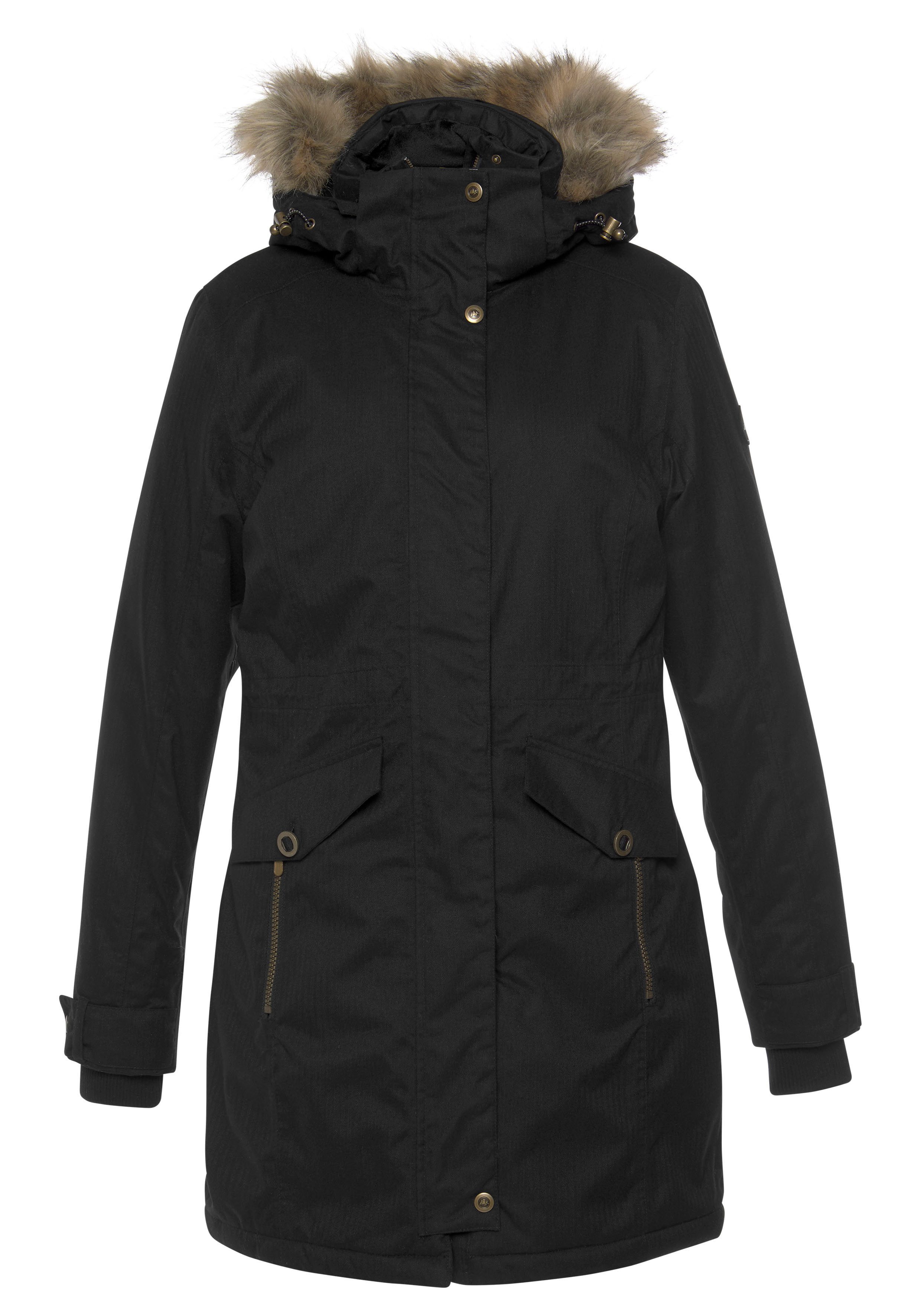 Polarino Functionele parka Ademend, winddicht en waterdicht. Warm gewatteerd.