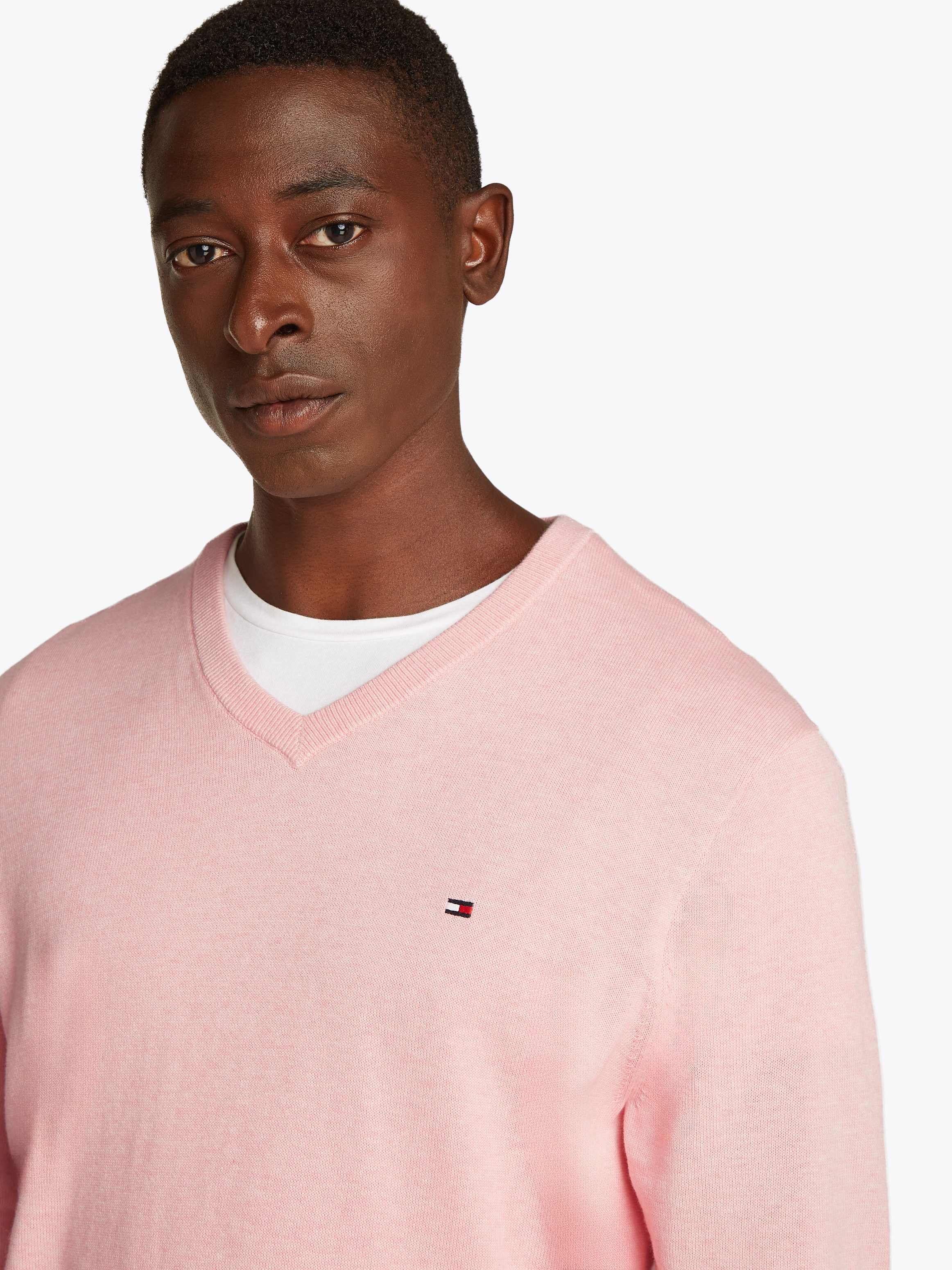 Tommy Hilfiger Gebreide trui ESSENTIAL COTTON V NECK