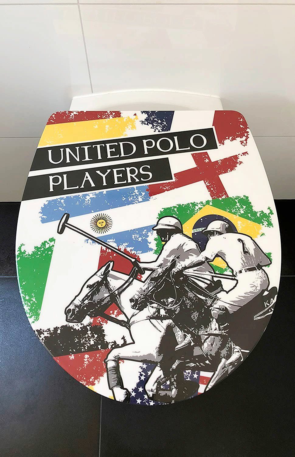 ADOB Toiletzitting United Polo Soft-closemechanisme, voor het schoonmaken met één druk op de knop afneembaar