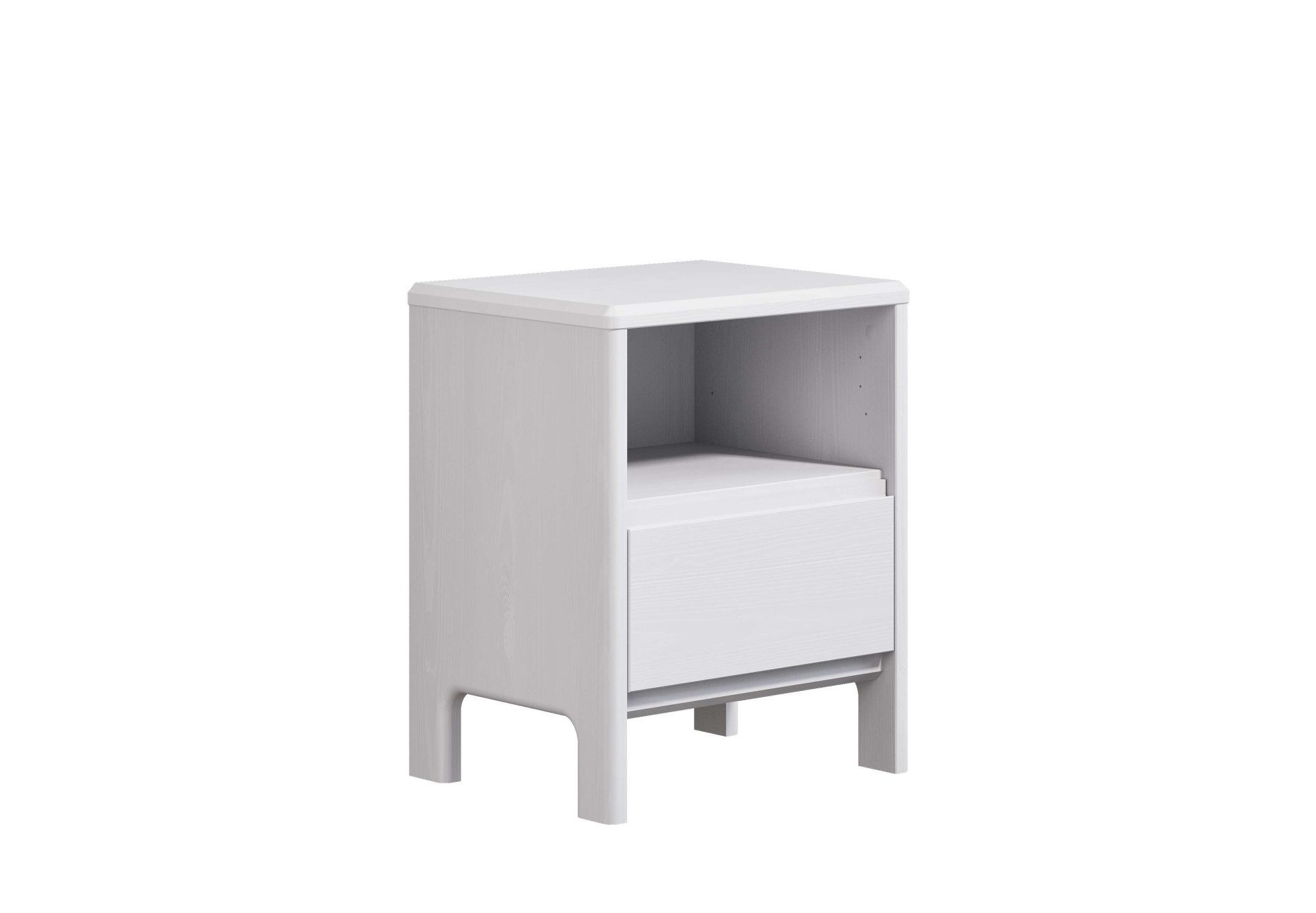 Home affaire Nachtkastje Luven van massief grenen, met 1 lade, breedte 44 cm