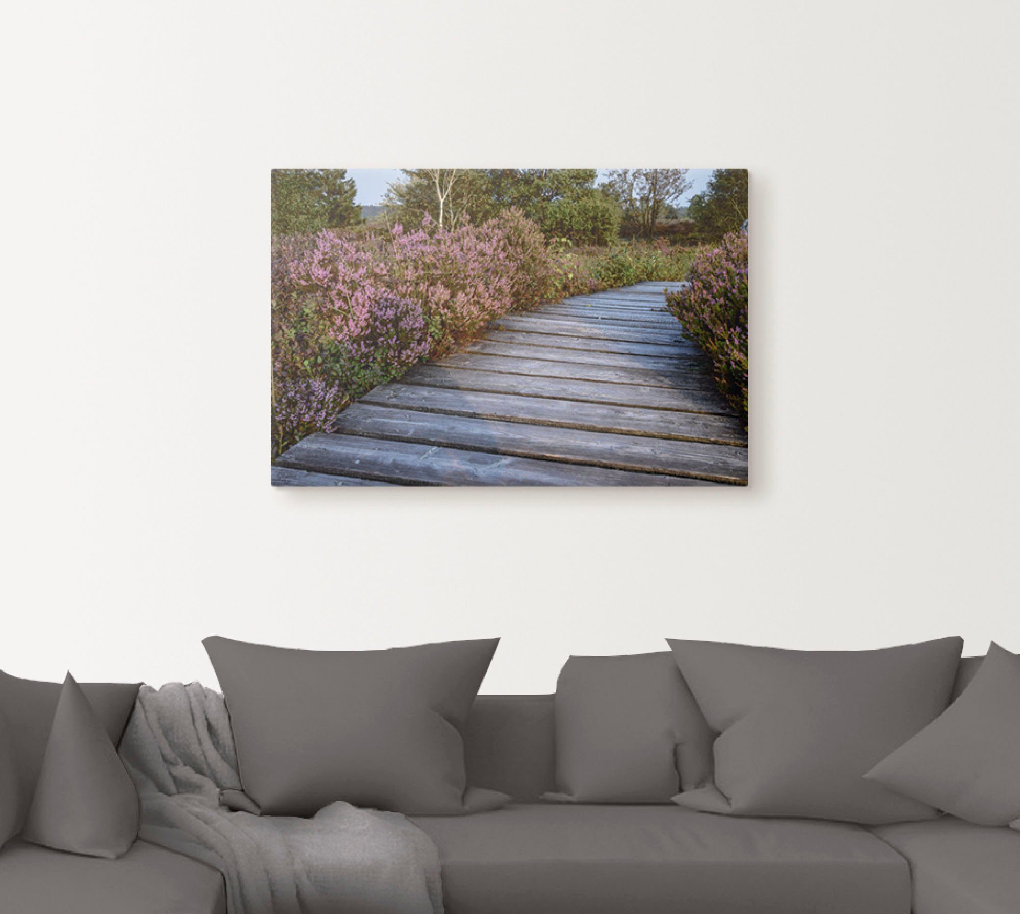 Artland Artprint Wandeling door de Hohe Venn als artprint van aluminium, artprint op linnen, muursticker of poster in verschillende maten