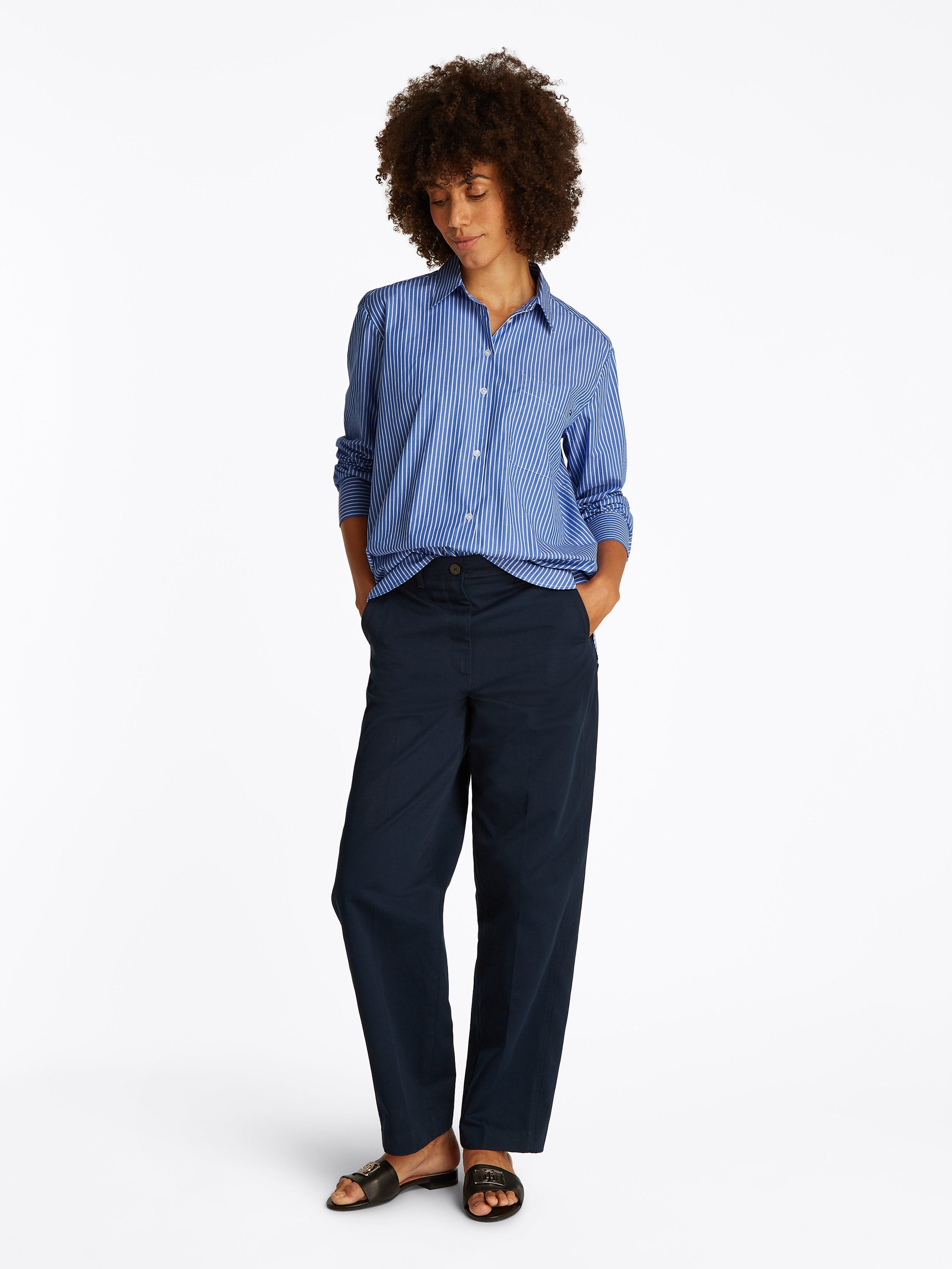Tommy Hilfiger Overhemdblouse ESS POPLIN EASY FIT SHIRT