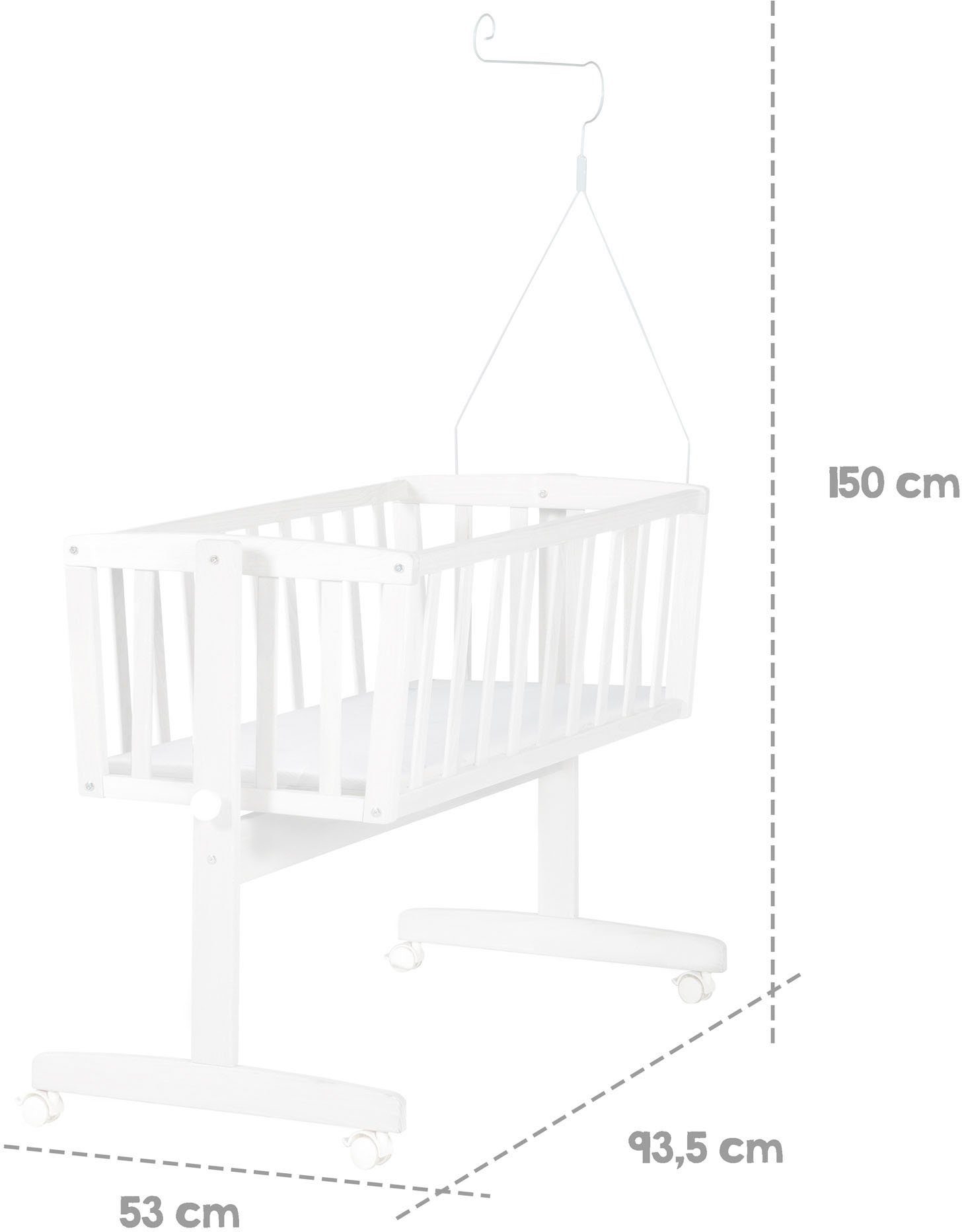 Roba® Wieg Complete wiegset, Fox en Bunny