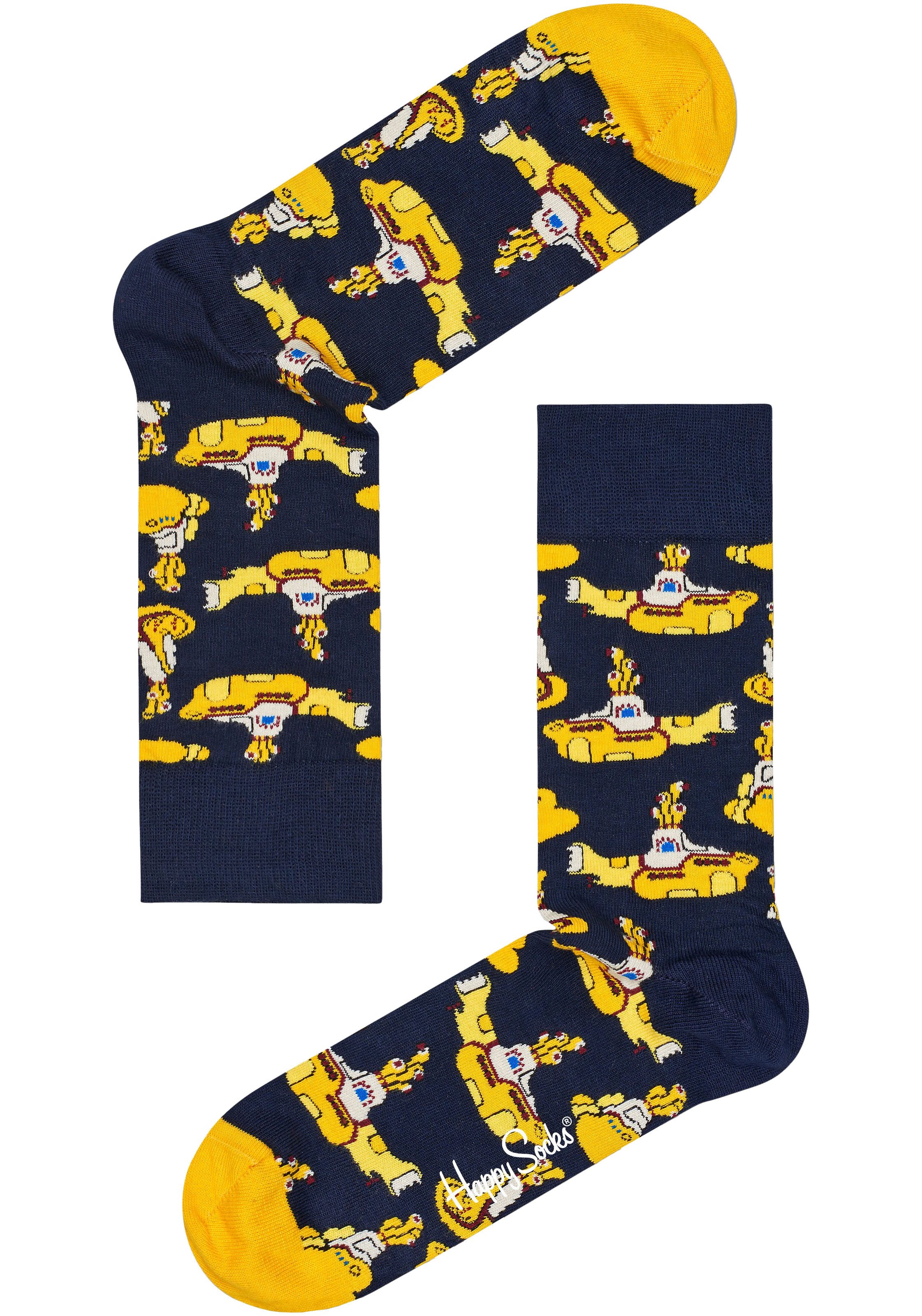 Happy Socks Lange sokken met u-boot-patroon (Set van 2)