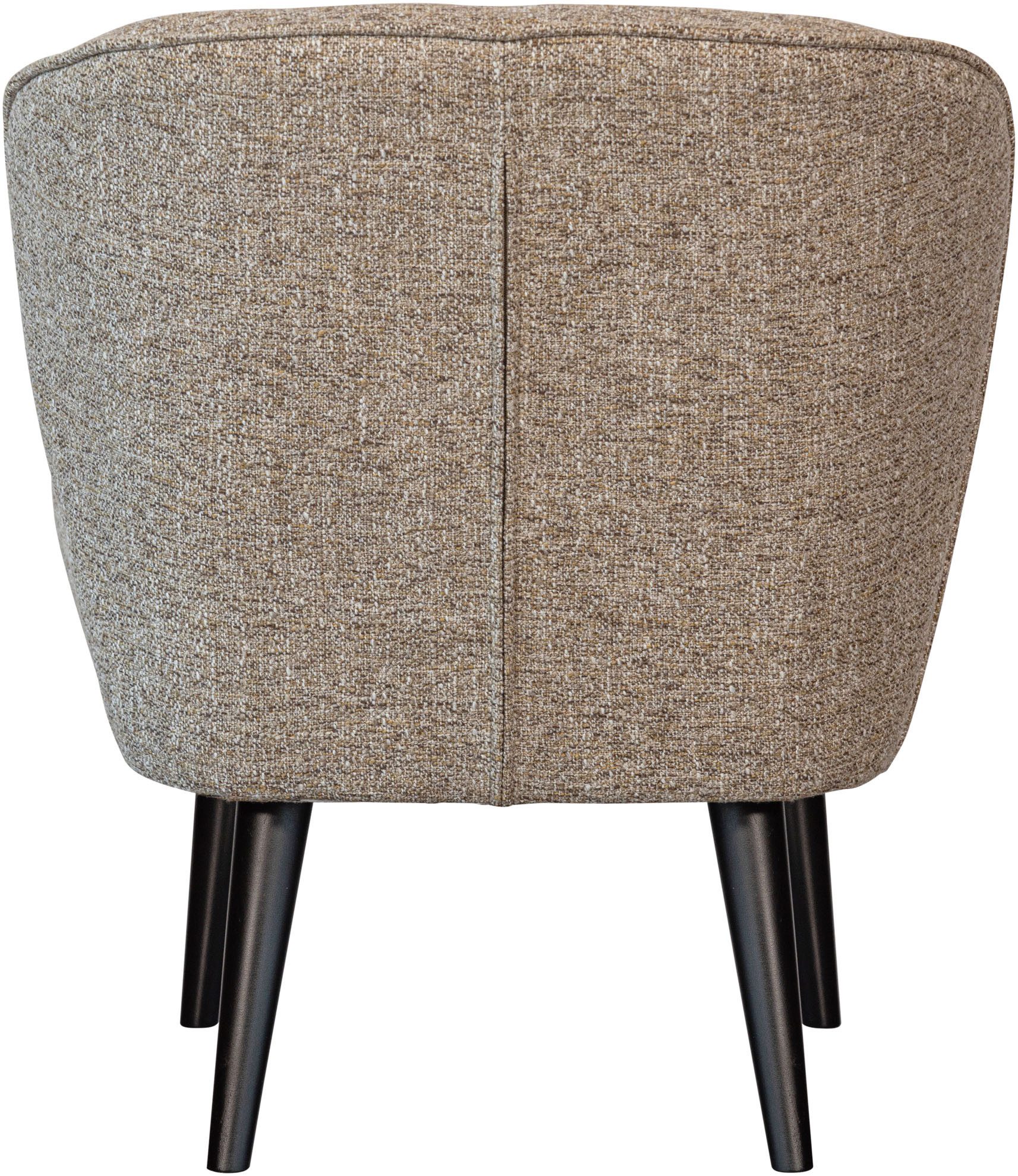 WOOOD Fauteuil Sara zacht gepolsterd, 4-poots onderstel, h 71 cm x b 59 cm