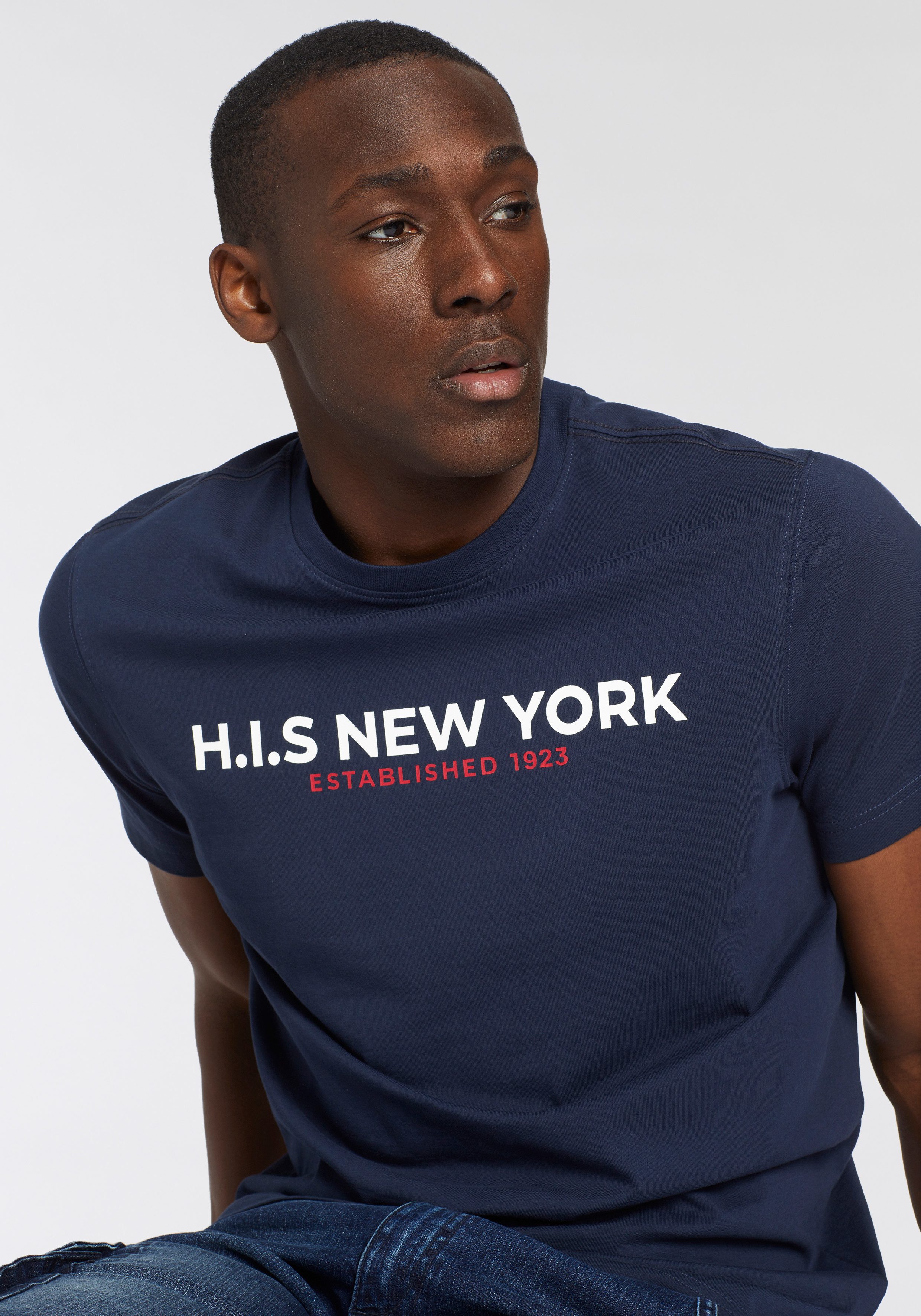 H.I.S T-shirt Met grote frontprint