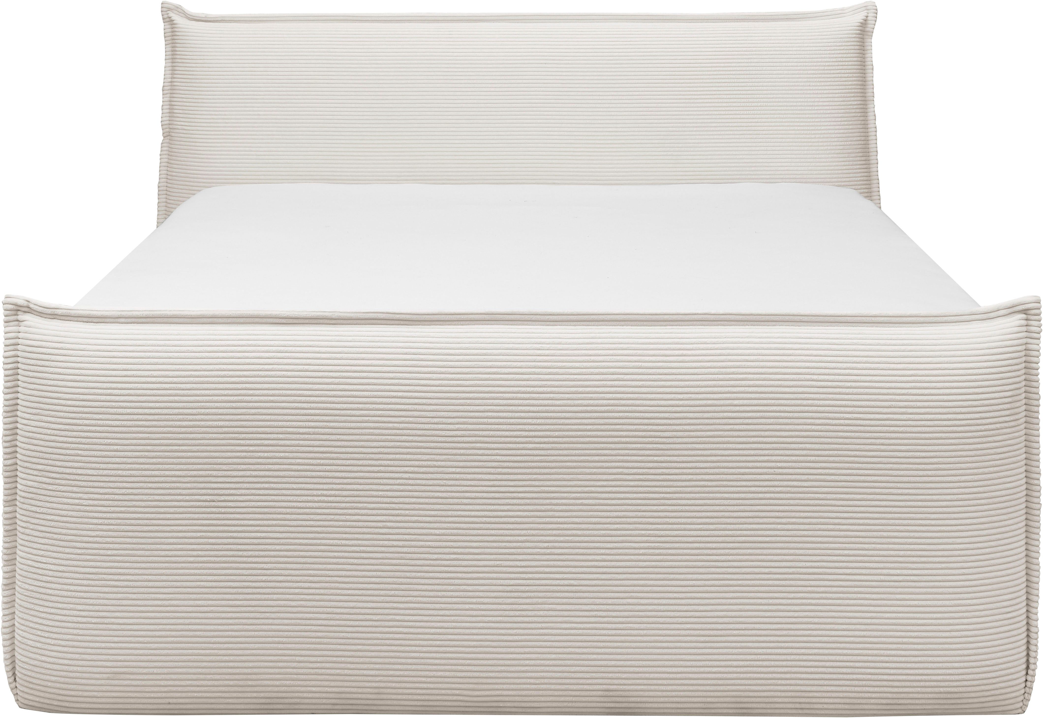set one by Musterring Boxspring Florida in moderne cord bekleding, met bedlade, in 3 maten verkrijgbaar