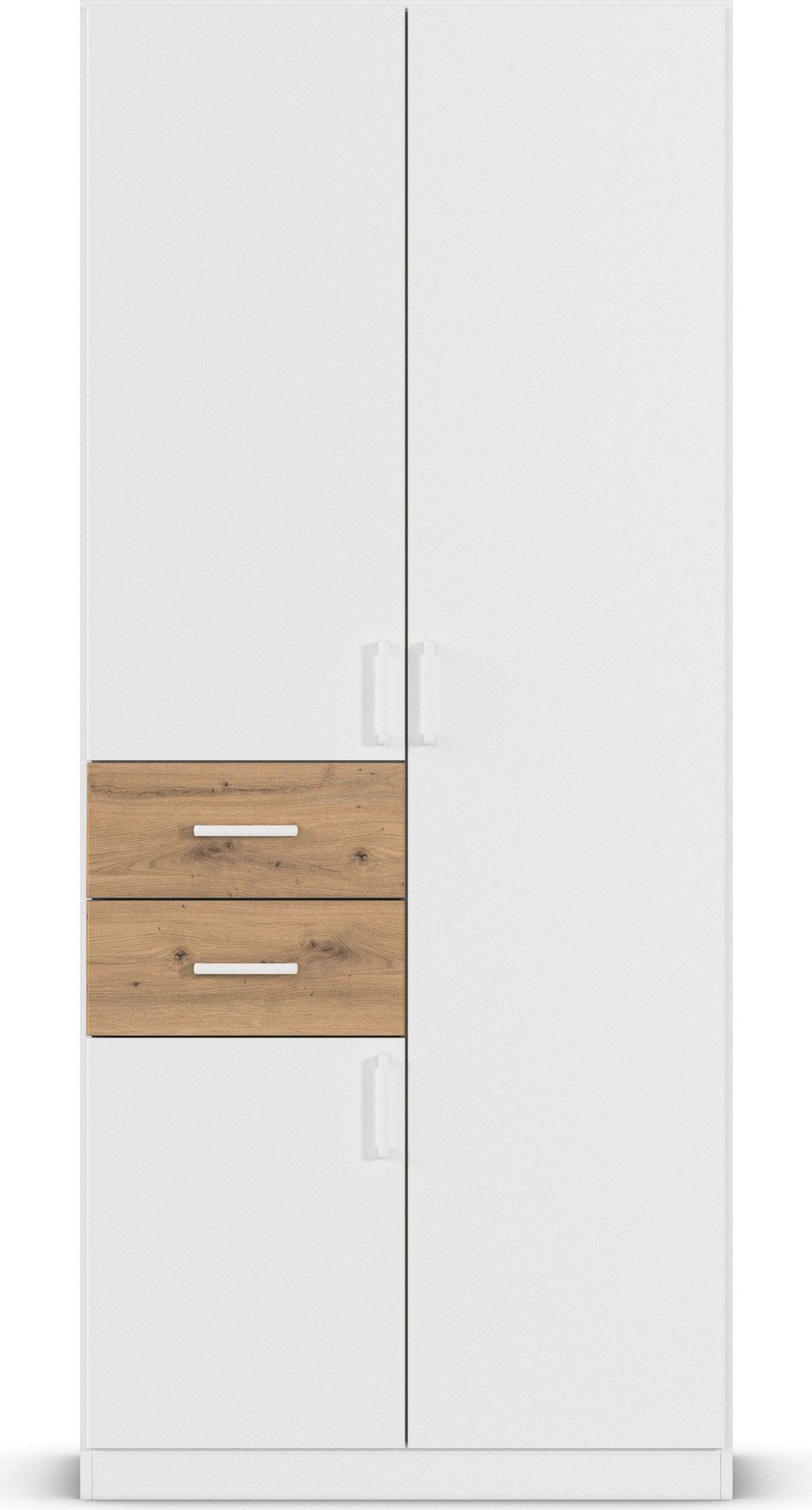 rauch Draaideurkast Kledingkast kast garderobe MAIKA met decor-front 2 lades, in verschillende breedtes, hoogtes, kleuren, made in germany