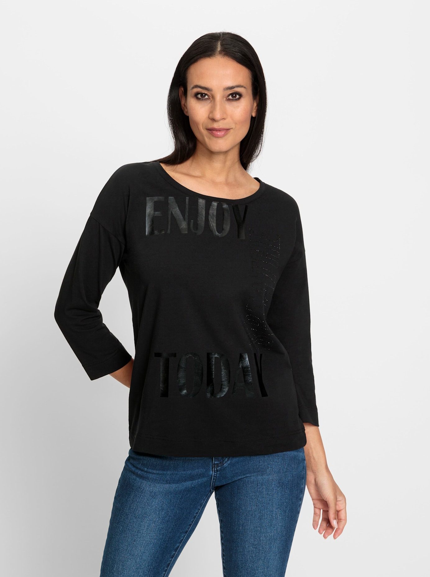 heine Shirt met 3 4 mouwen Shirt (1-delig)