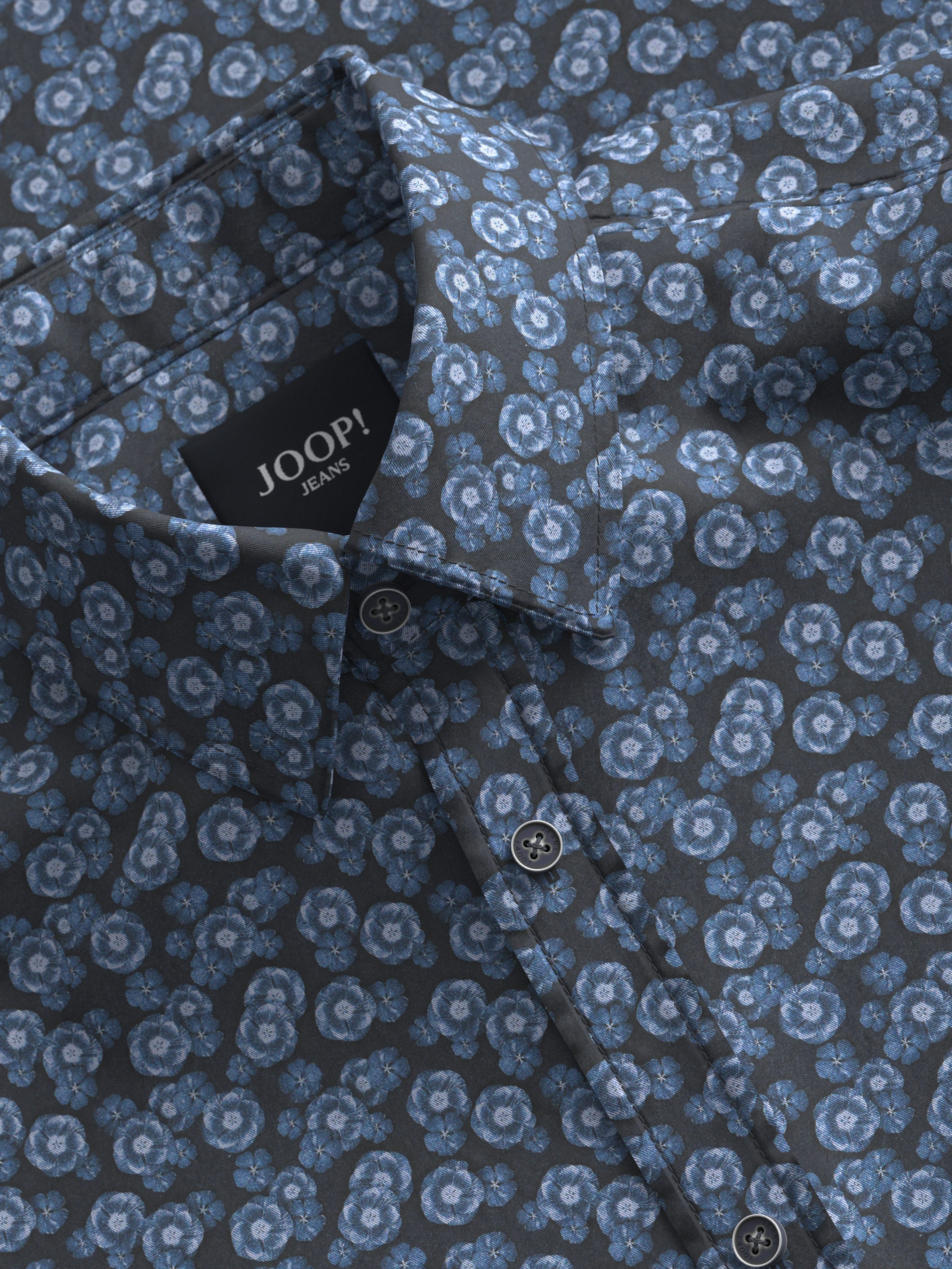 Joop Jeans Overhemd met lange mouwen Hanson3-W Logoborduring op de mouwopening opvallend patroon