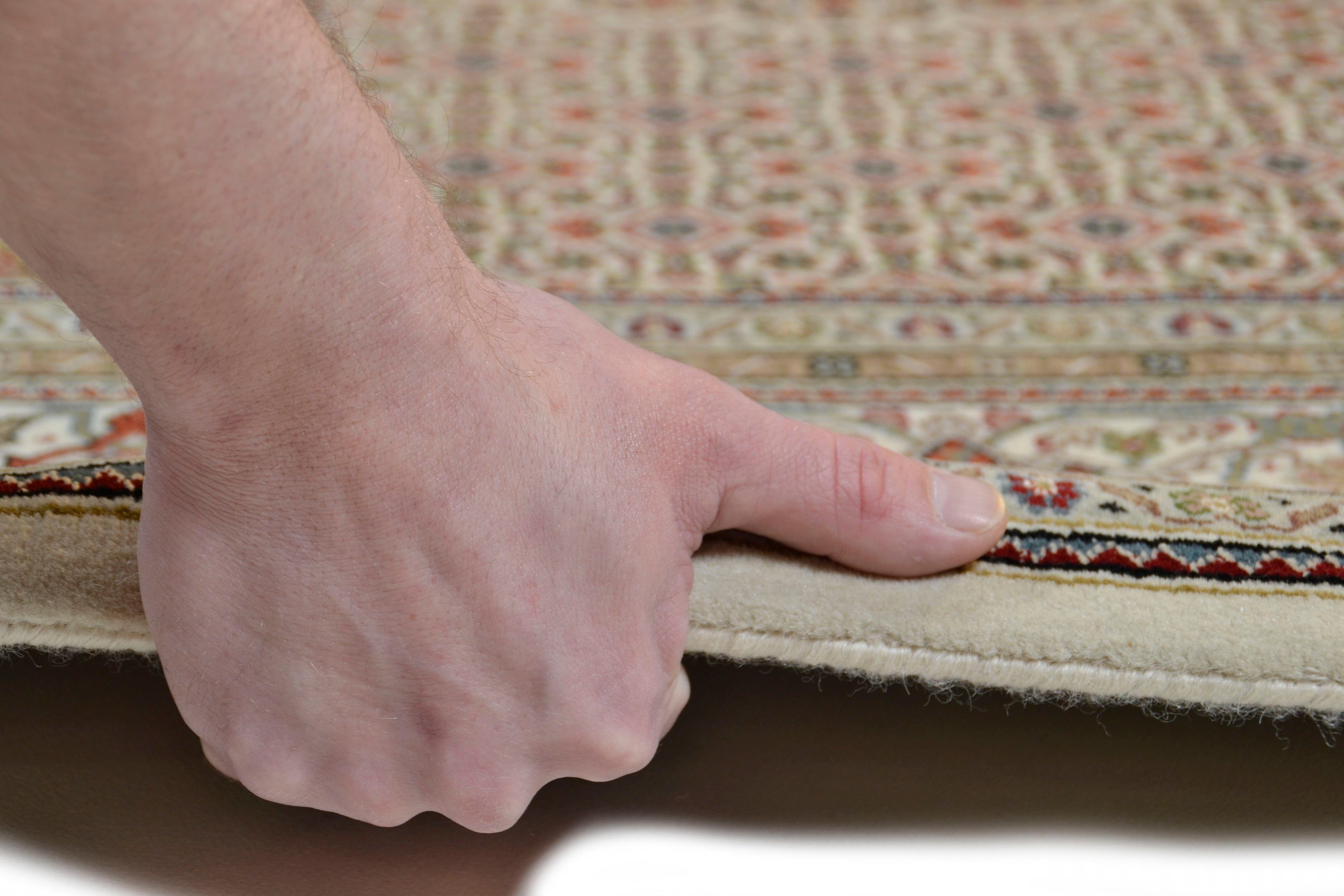 my home Oosters tapijt Irrfan met de hand geknoopt, materiaal: 80% wol, 20% zijde, met franje