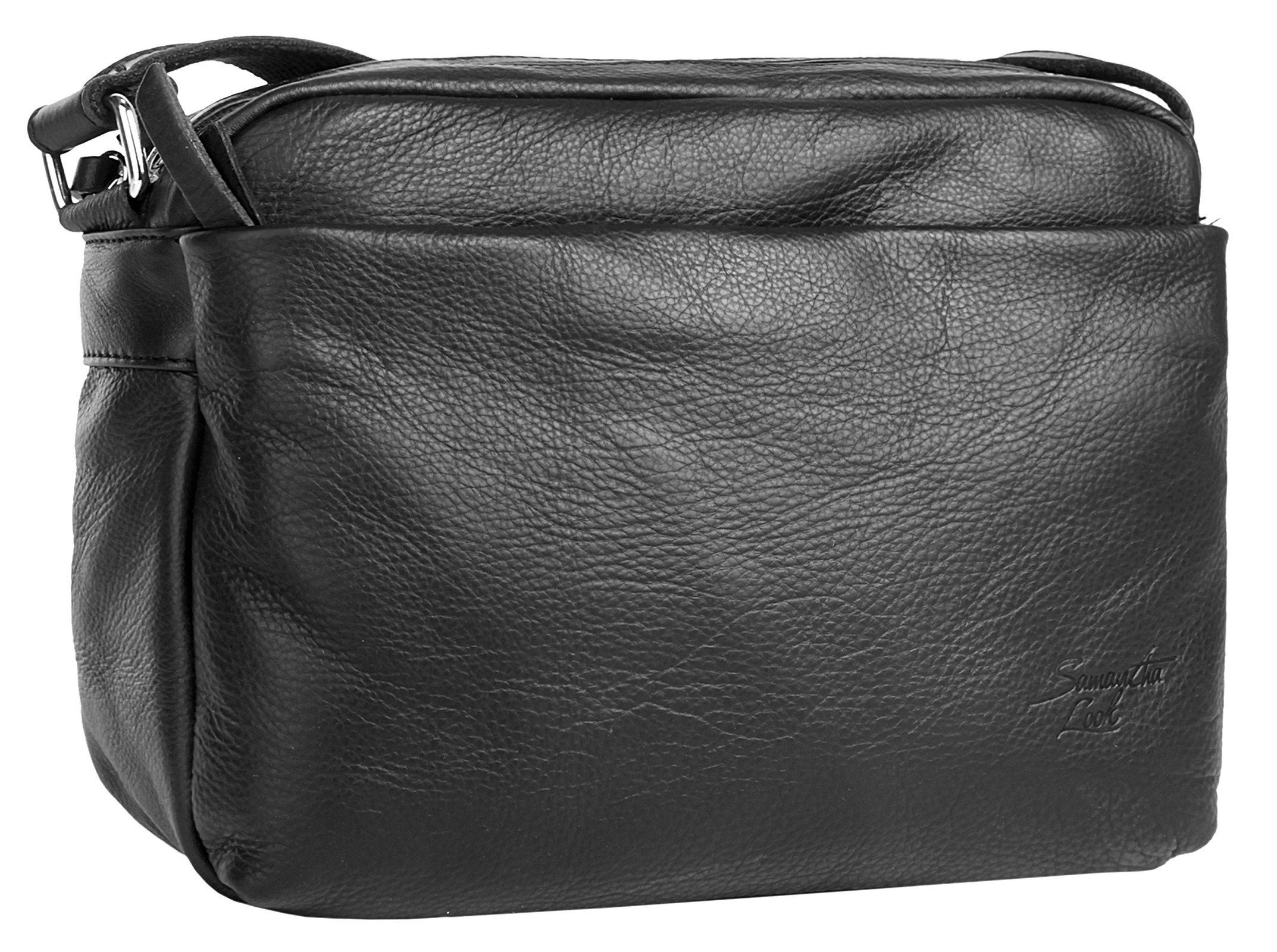 Samantha Look Schoudertas echt leer, made in italy