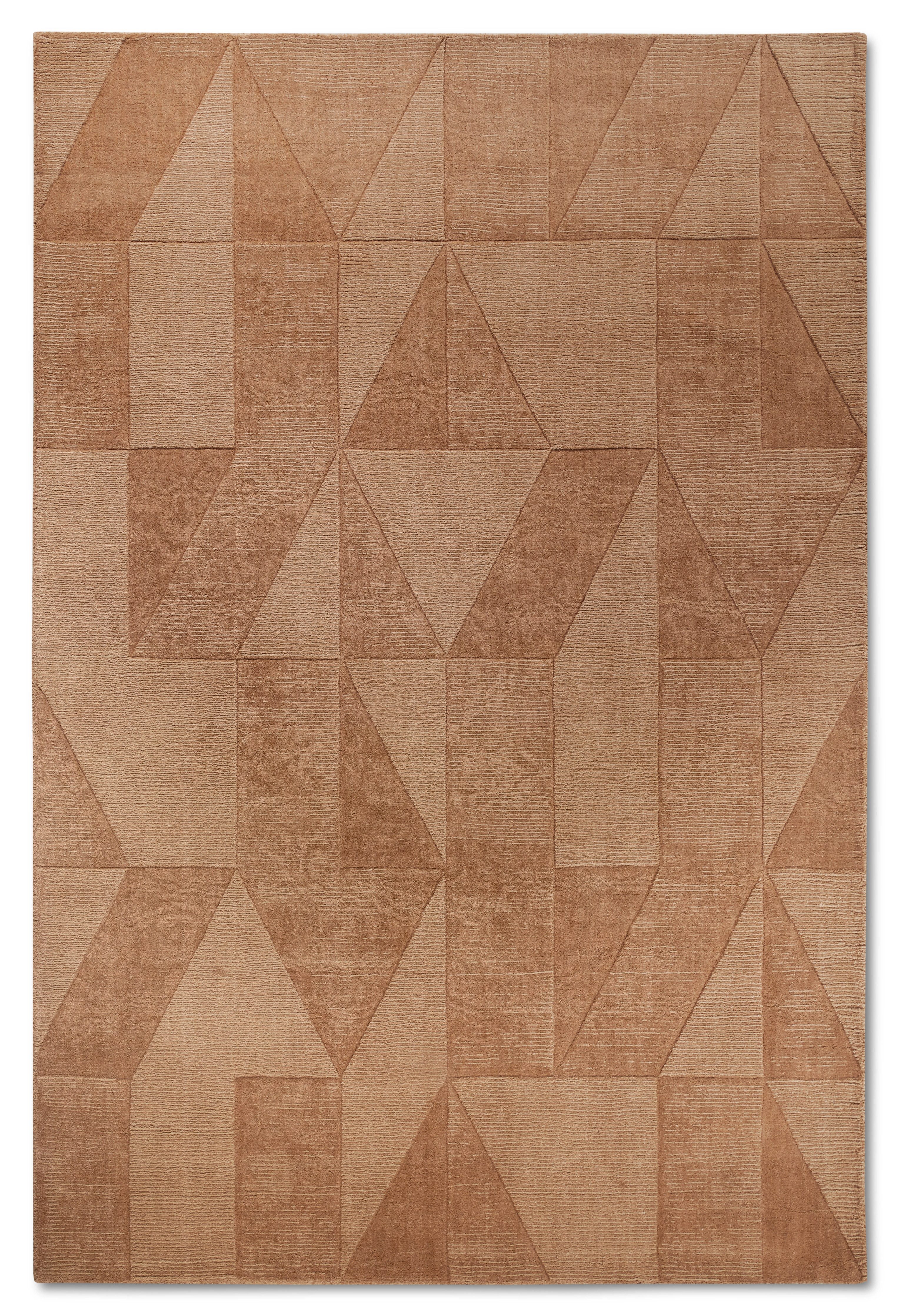 Villeroy & Boch Wollen kleed Ursule Loper, handgeweven, wol, natuur, woonkamer, geometrie, boho