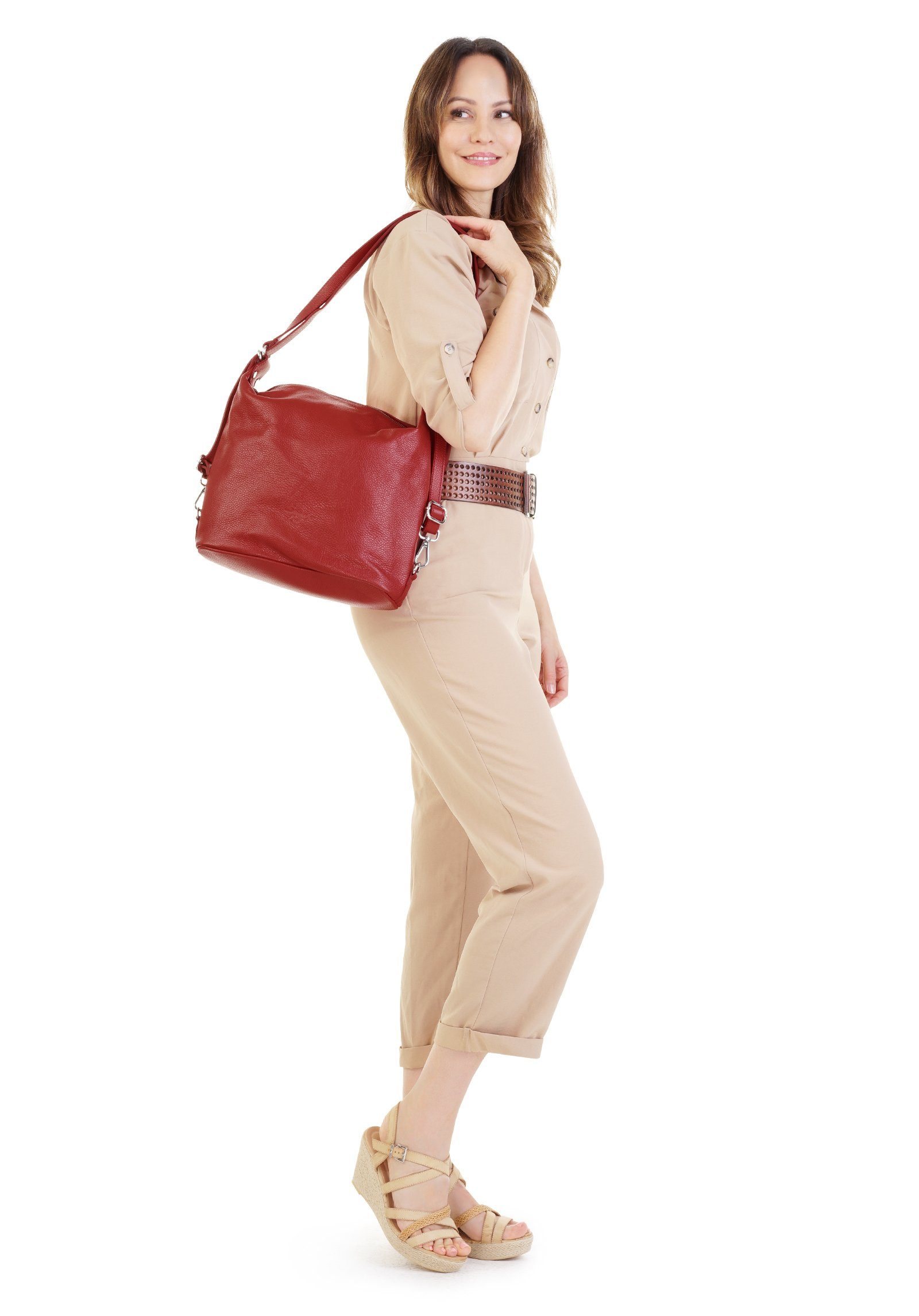 Samantha Look Shopper echt leer, made in italy