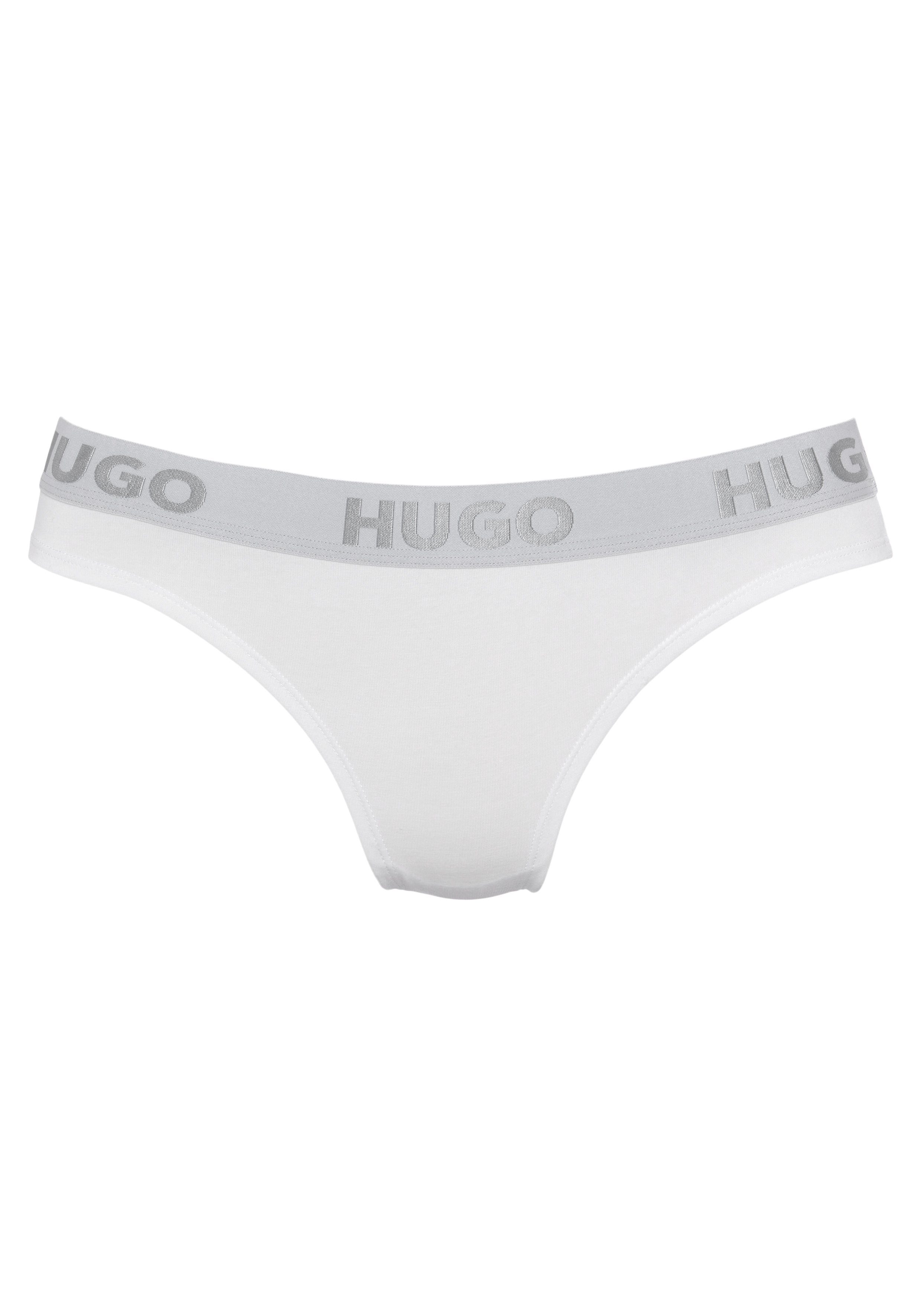HUGO underwear T-string THONG SPORTY LOGO met elastische taille