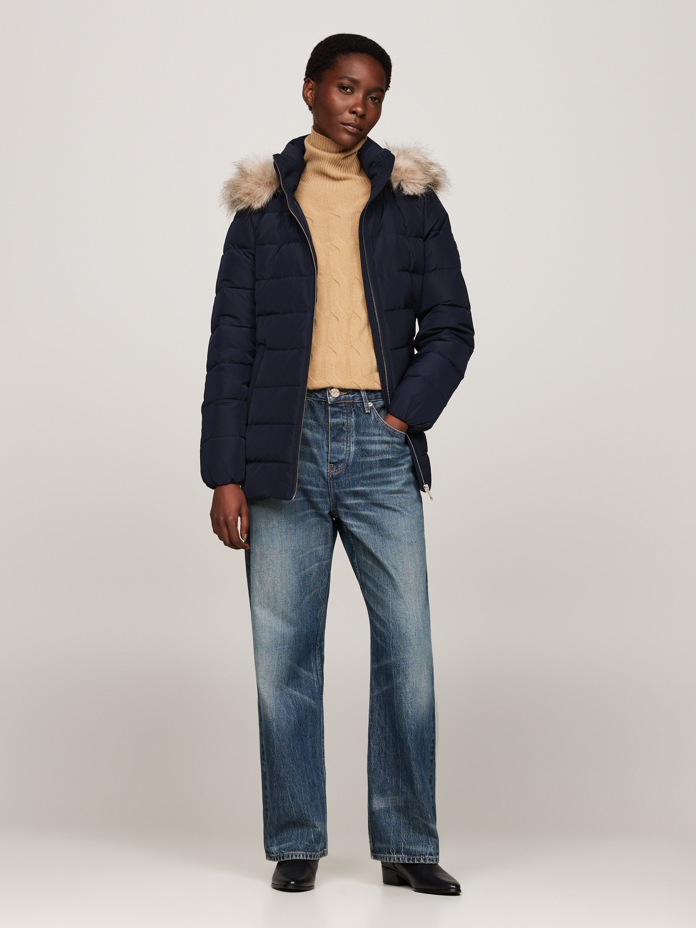 Tommy Hilfiger Gewatteerde jas met logopatch