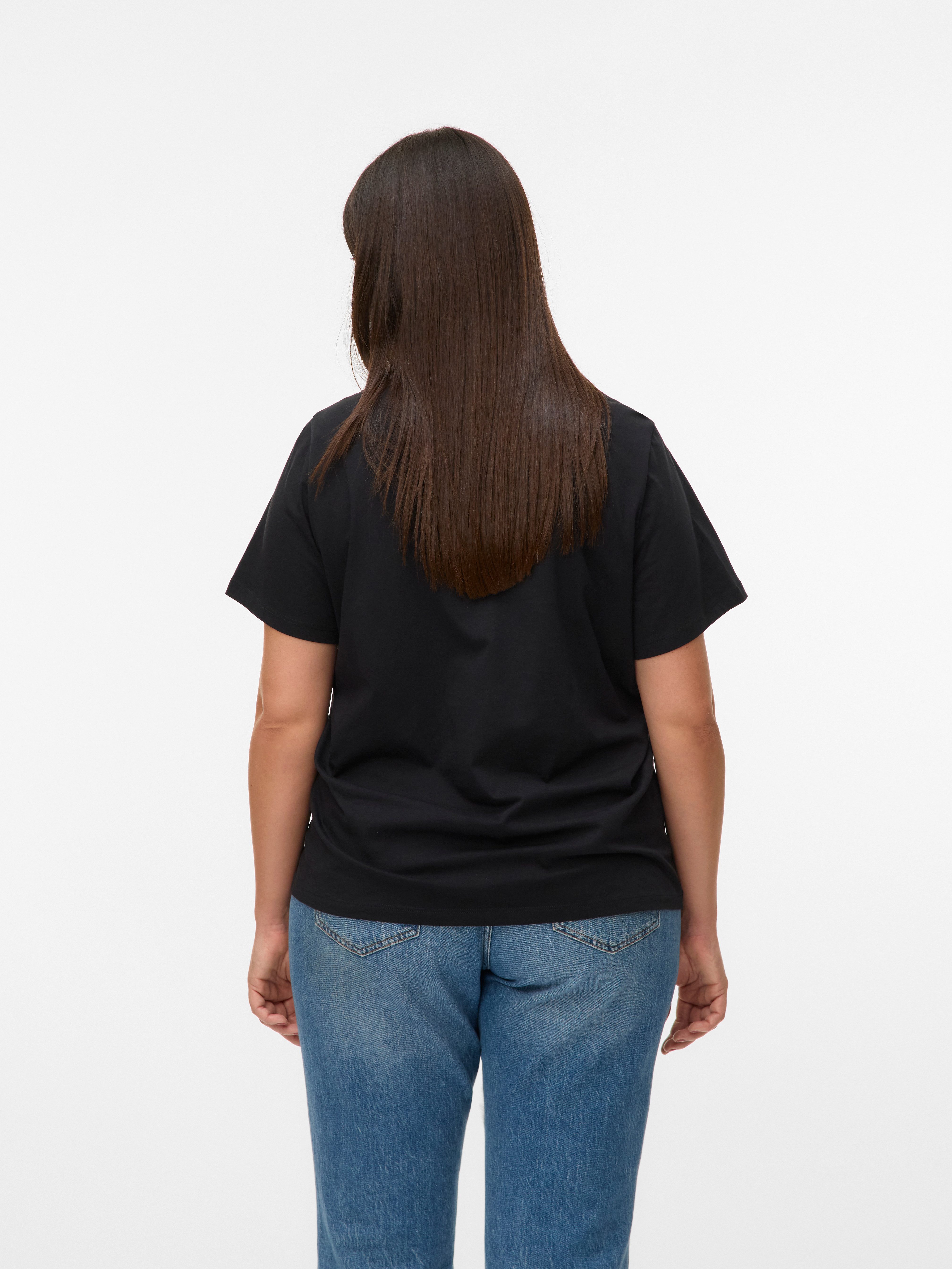 Vero Moda Curve Shirt met korte mouwen VMPAULINA SS T-SHIRT GA JRS NOOS CUR