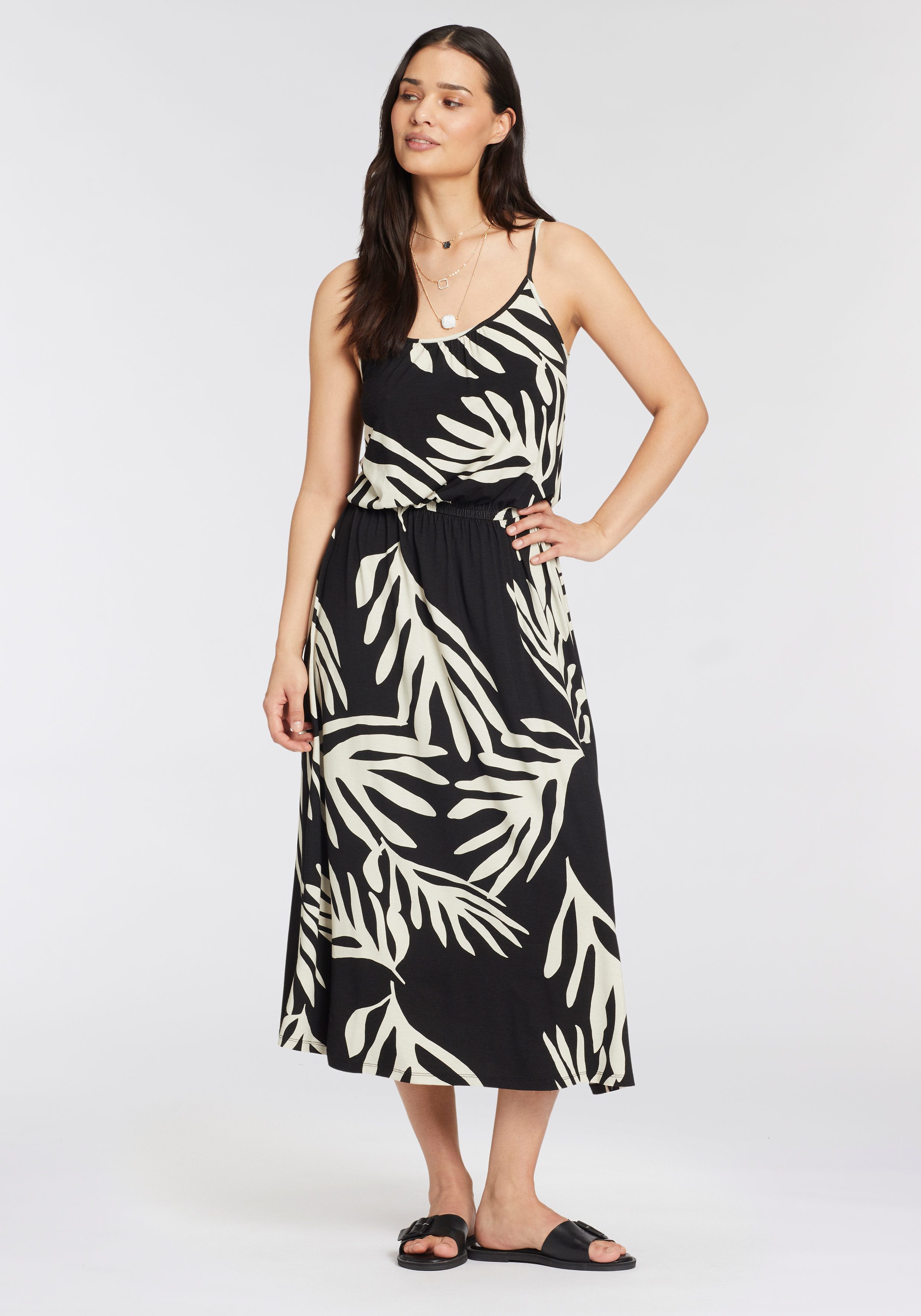 Laura Scott Zomerjurk met elegante print all-over