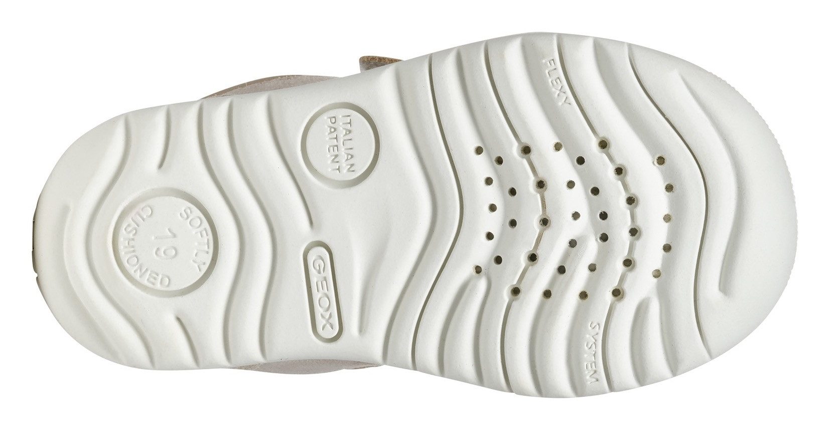 Geox Babyschoentjes B MACCHIA GIRL , glitter schoen, babyschoen, klittenbandschoen met fijne glitter