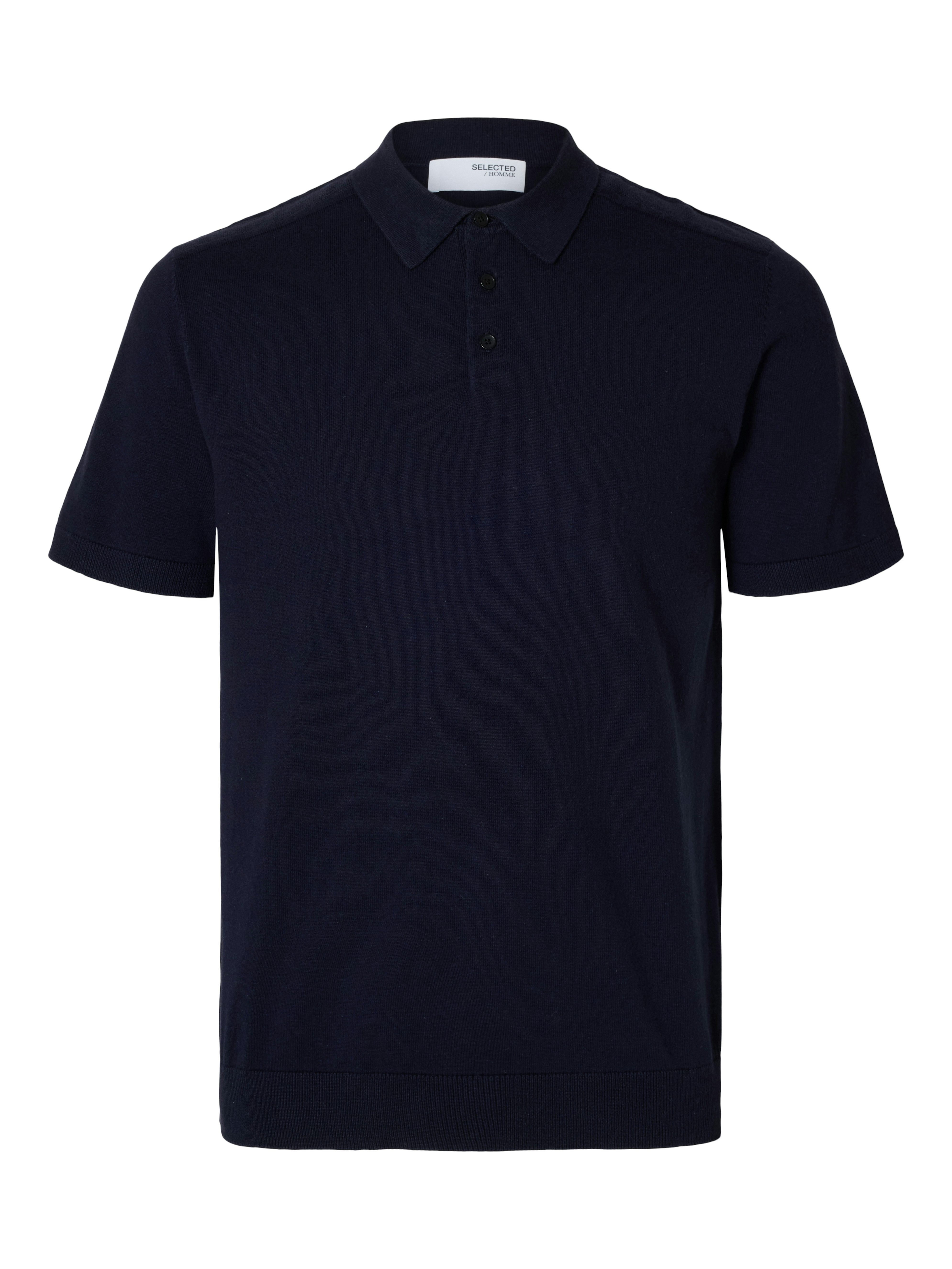 SELECTED HOMME Poloshirt SLHBERG SS KNIT POLO NOOS